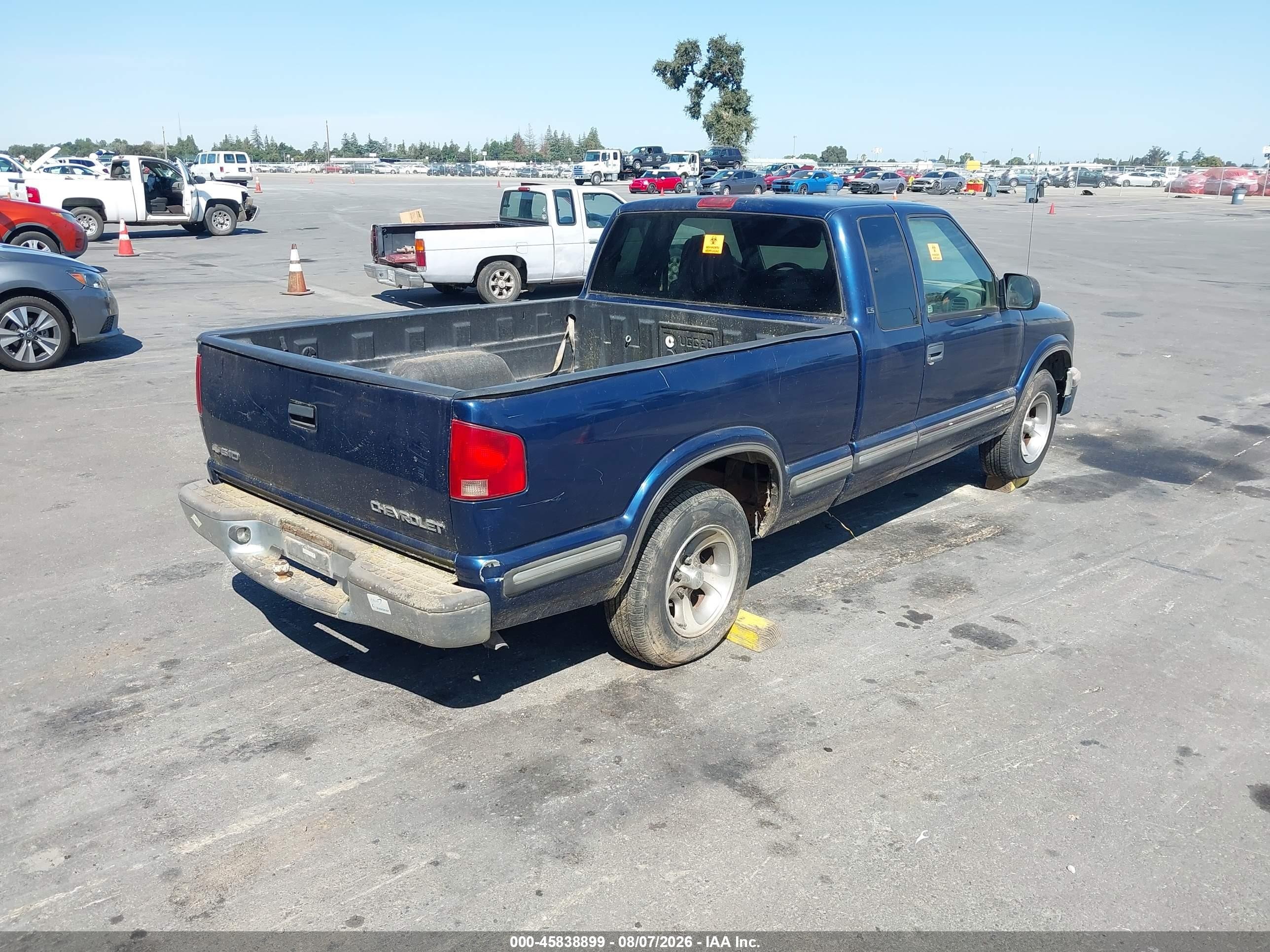 1999 Chevrolet S-10 Ls Blue vin: 1GCCS1941X8132540