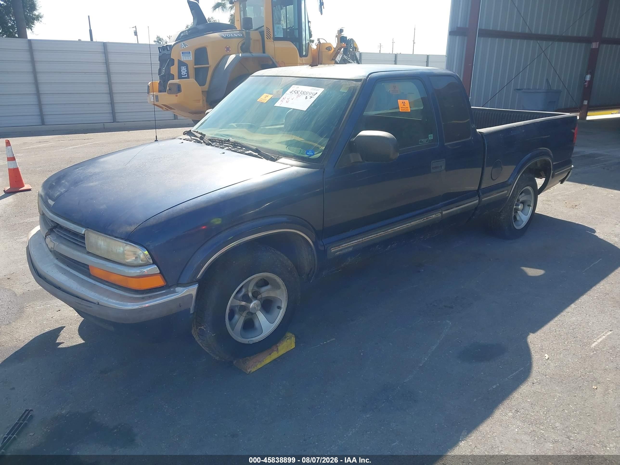 1999 Chevrolet S-10 Ls Blue vin: 1GCCS1941X8132540