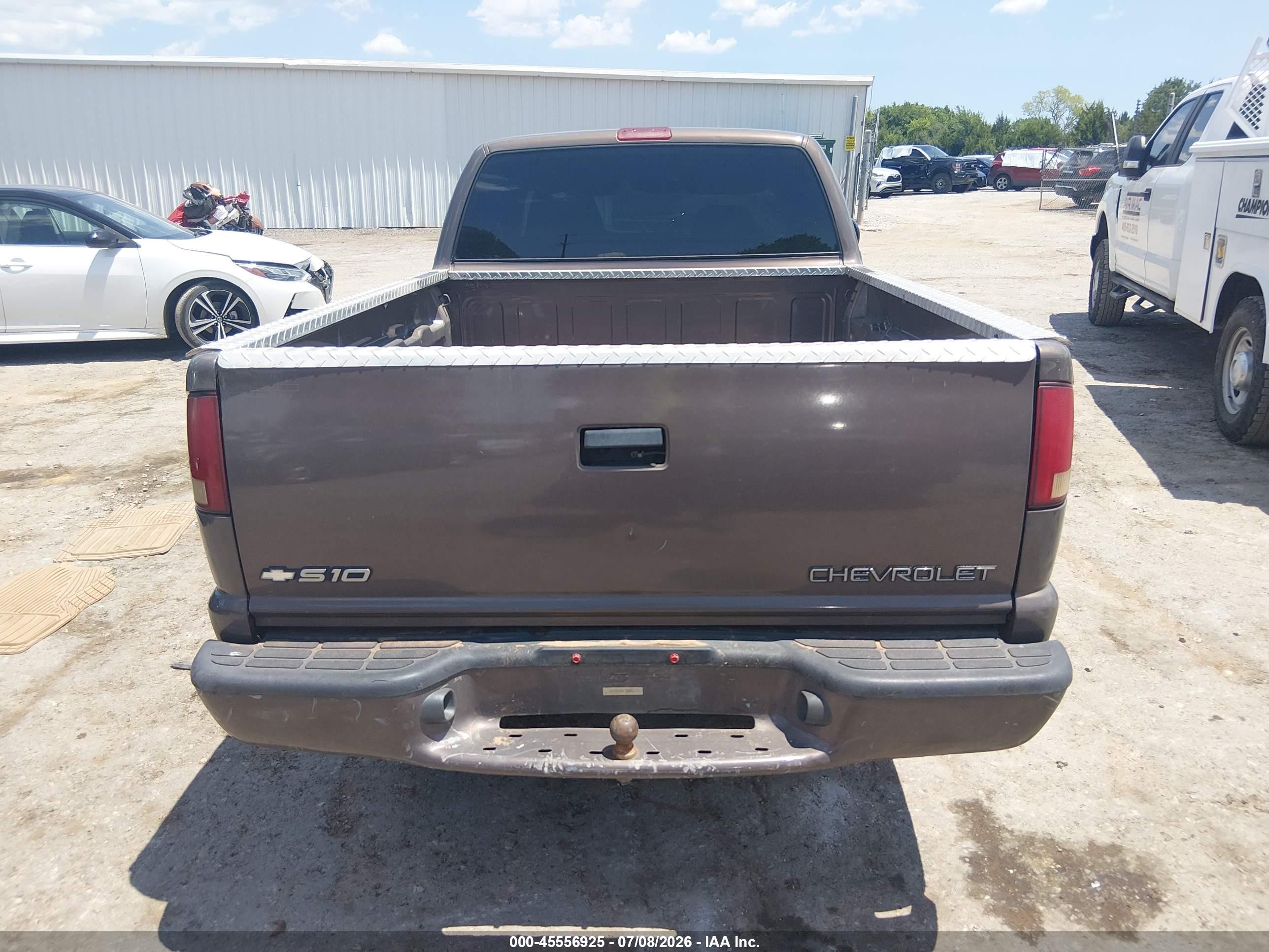 1999 Chevrolet S-10 Ls Brown vin: 1GCCS1941XK187010