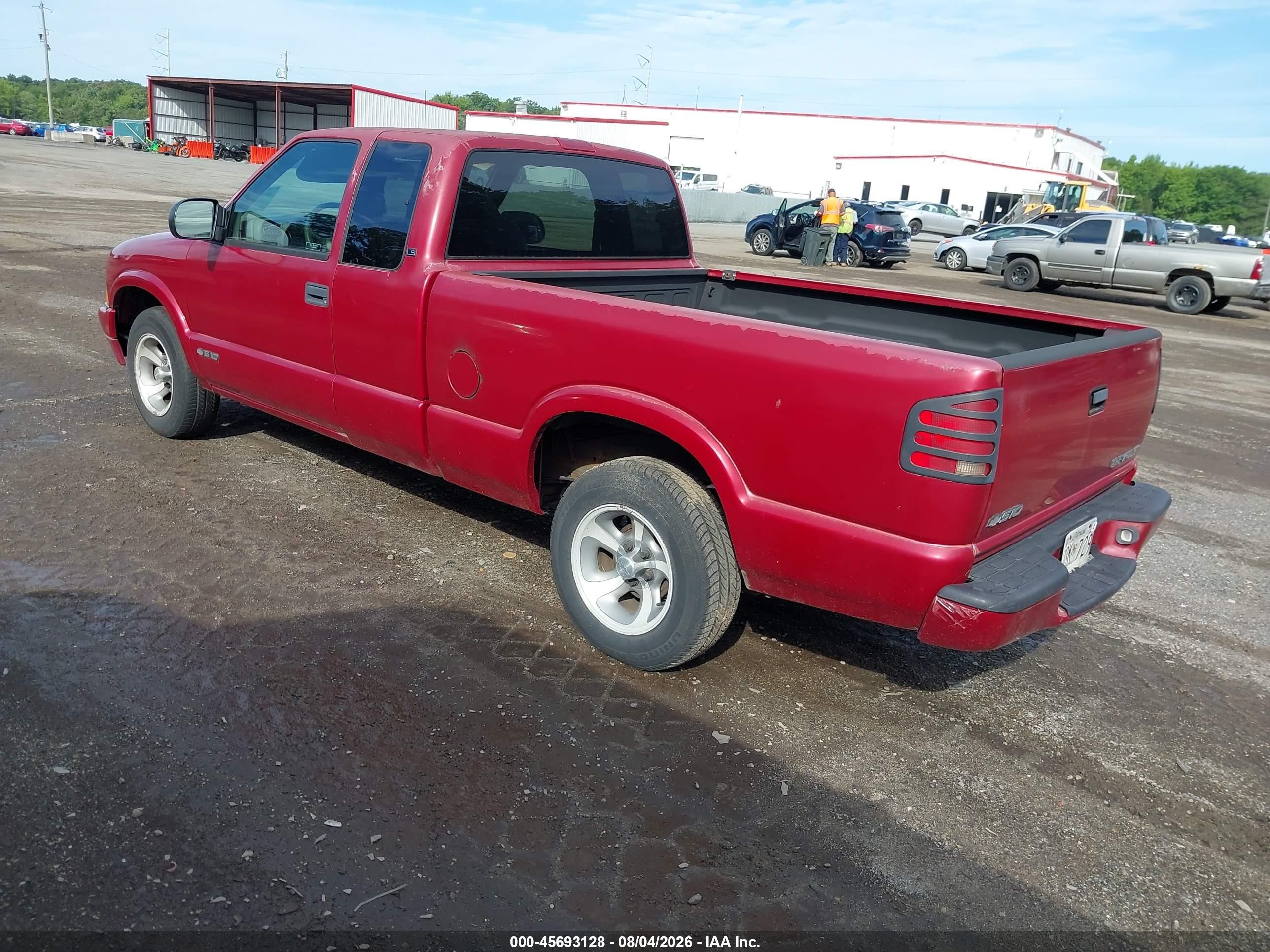 1999 Chevrolet S-10 Ls Red vin: 1GCCS1942XK119945