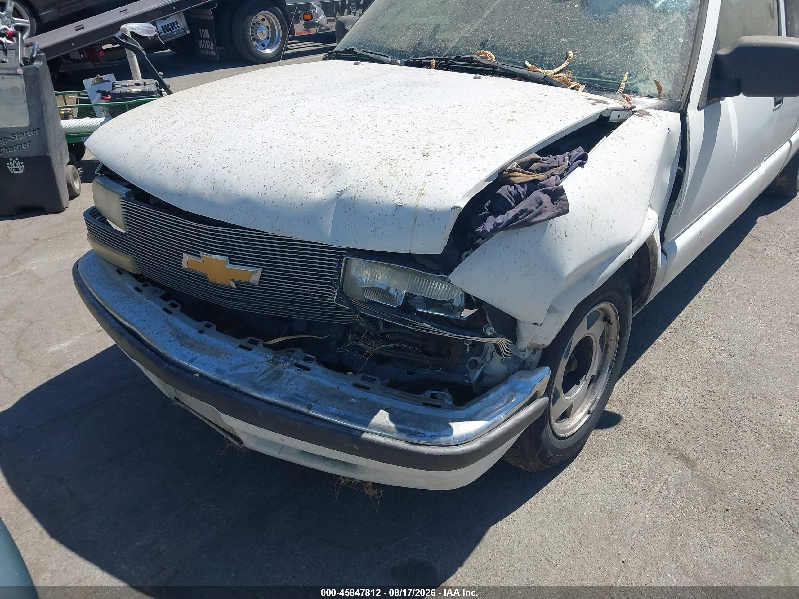1998 Chevrolet S-10 Ls White vin: 1GCCS1943WK237730