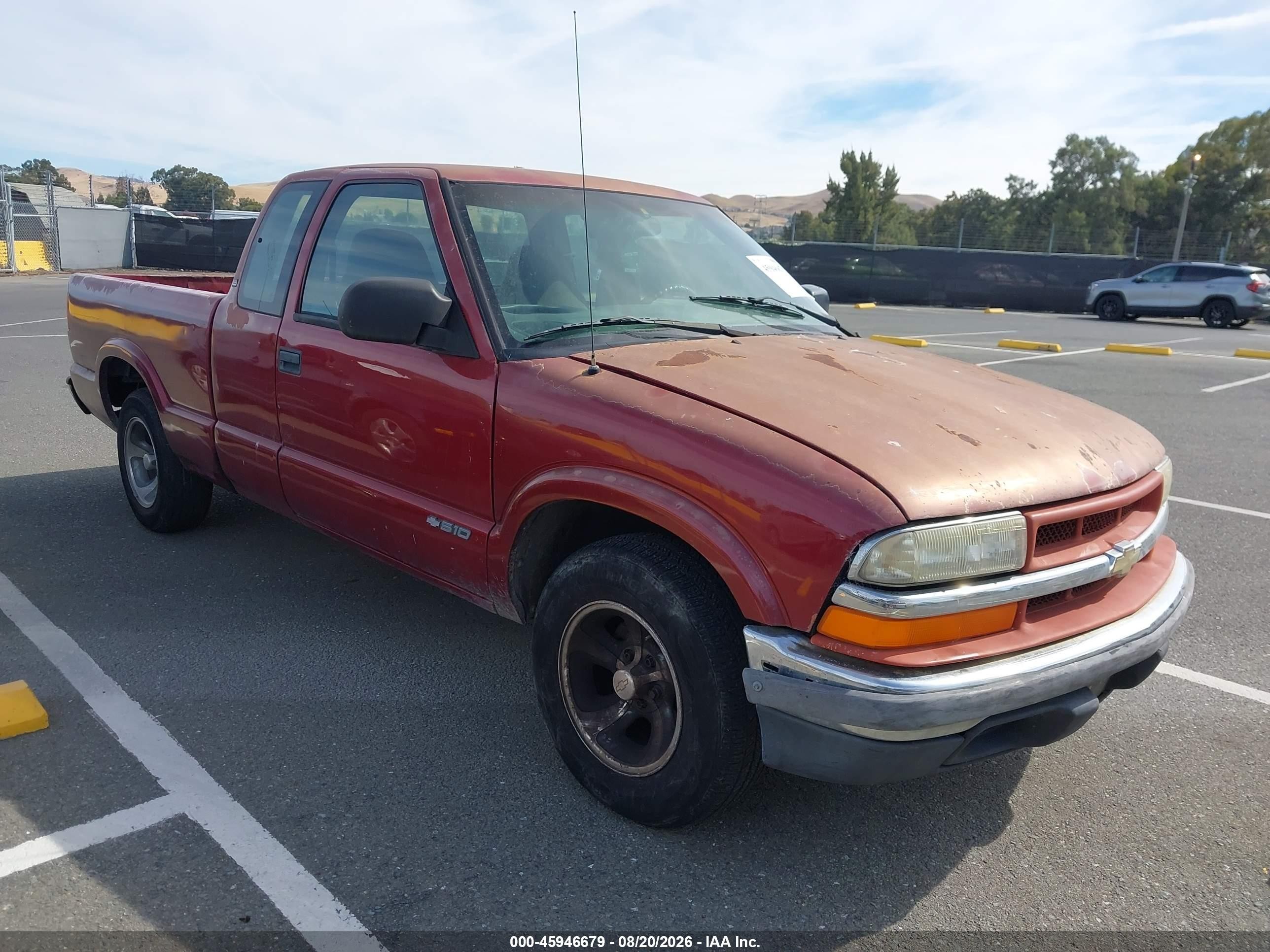 1999 Chevrolet S-10 Ls Red vin: 1GCCS1943X8159982