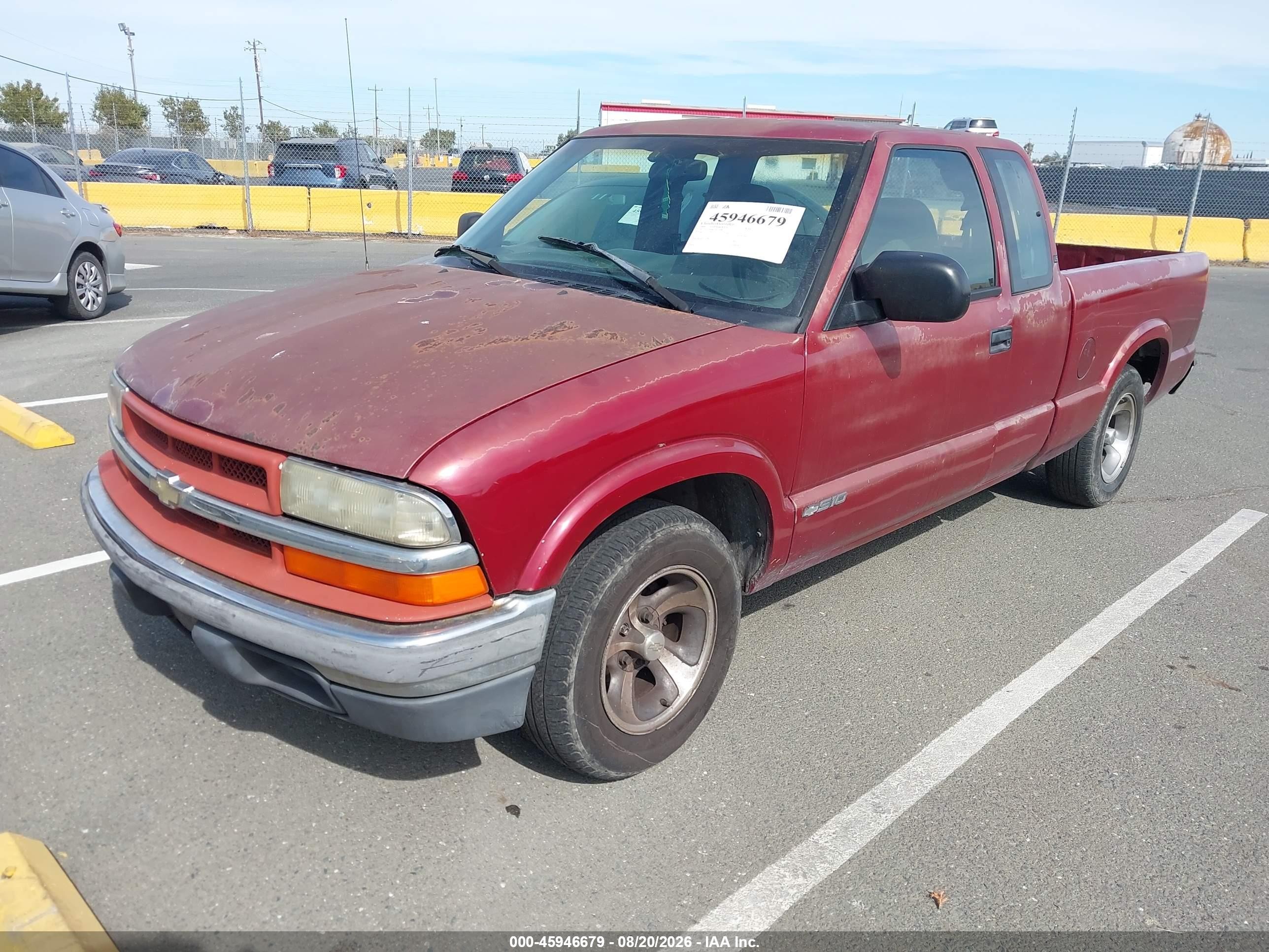 1999 Chevrolet S-10 Ls Red vin: 1GCCS1943X8159982