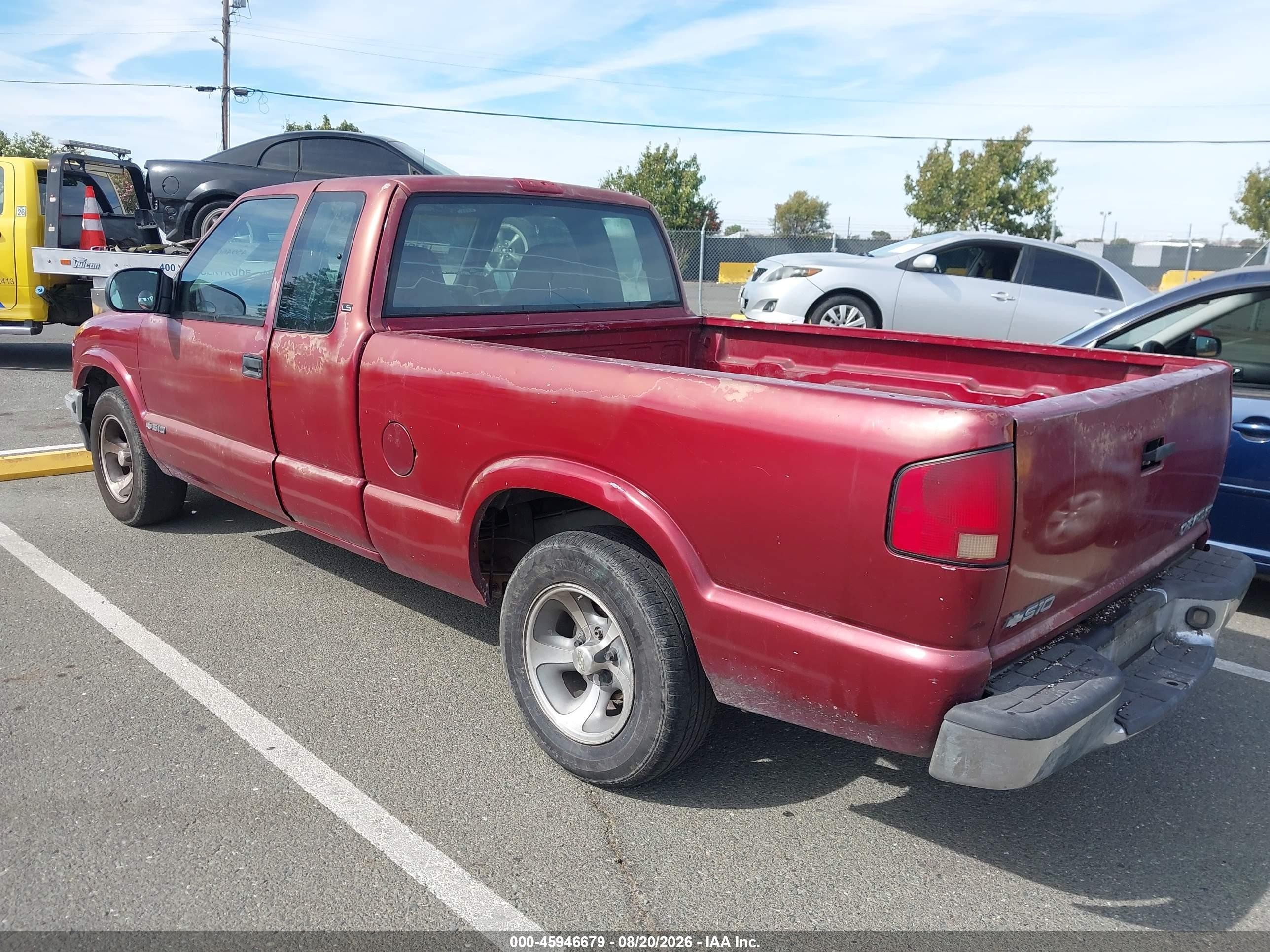 1999 Chevrolet S-10 Ls Red vin: 1GCCS1943X8159982