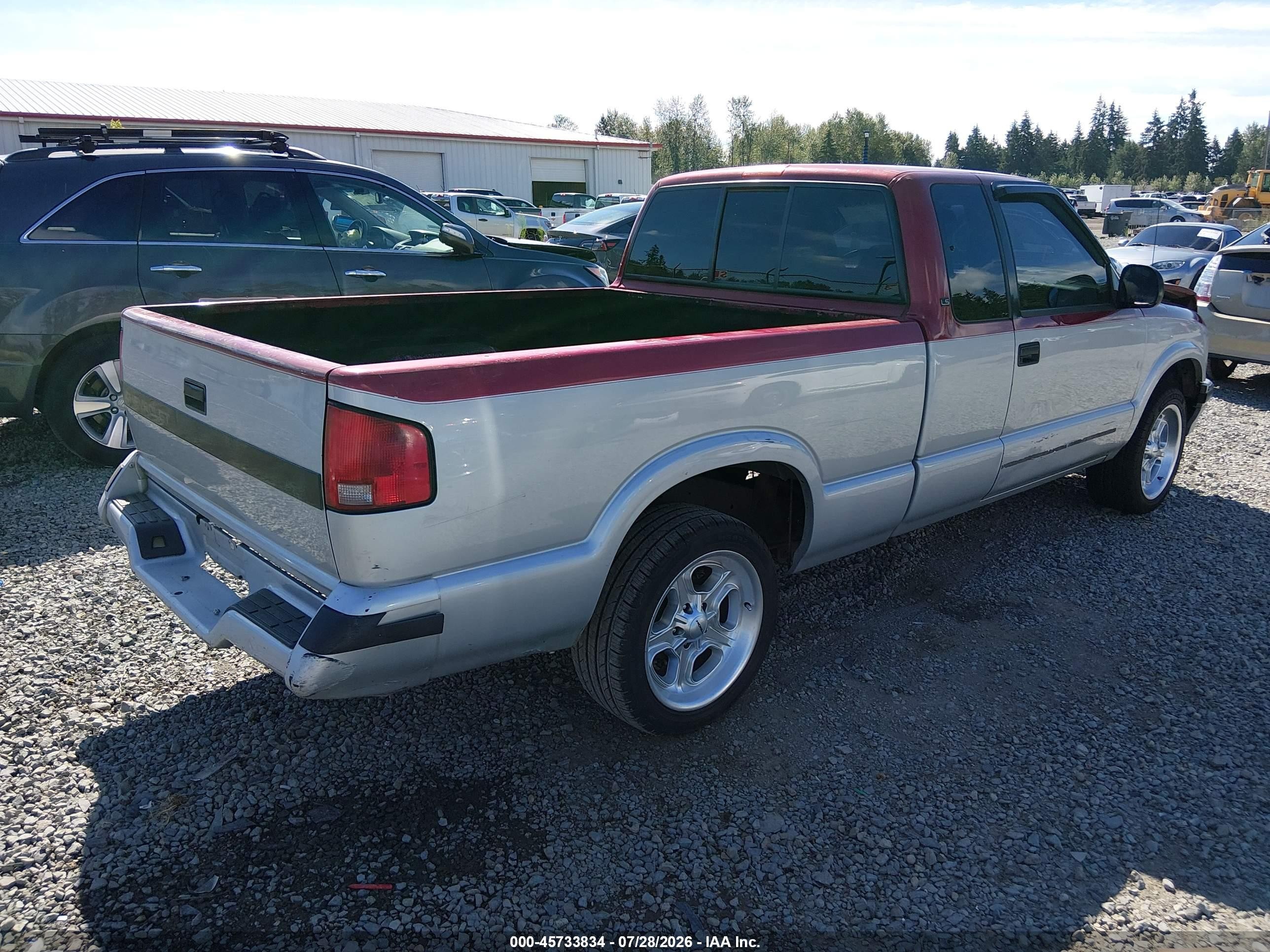 1994 Chevrolet S Truck S10 Silver vin: 1GCCS1948R8233044