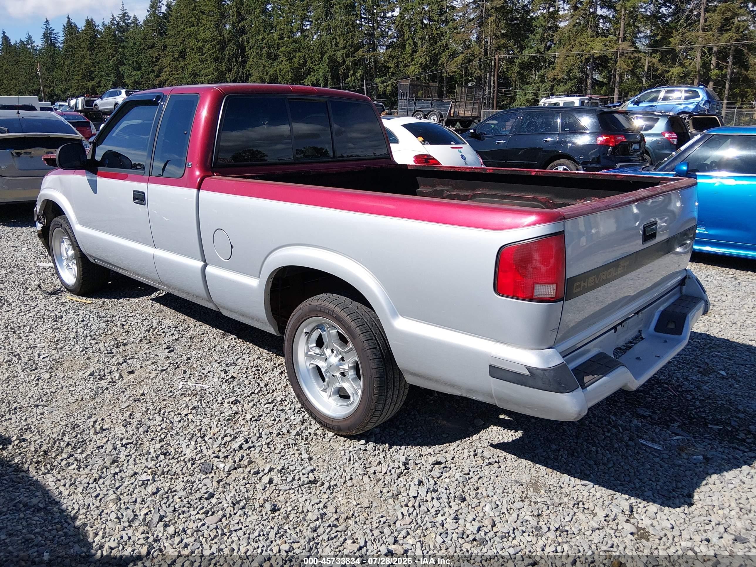 1994 Chevrolet S Truck S10 Silver vin: 1GCCS1948R8233044