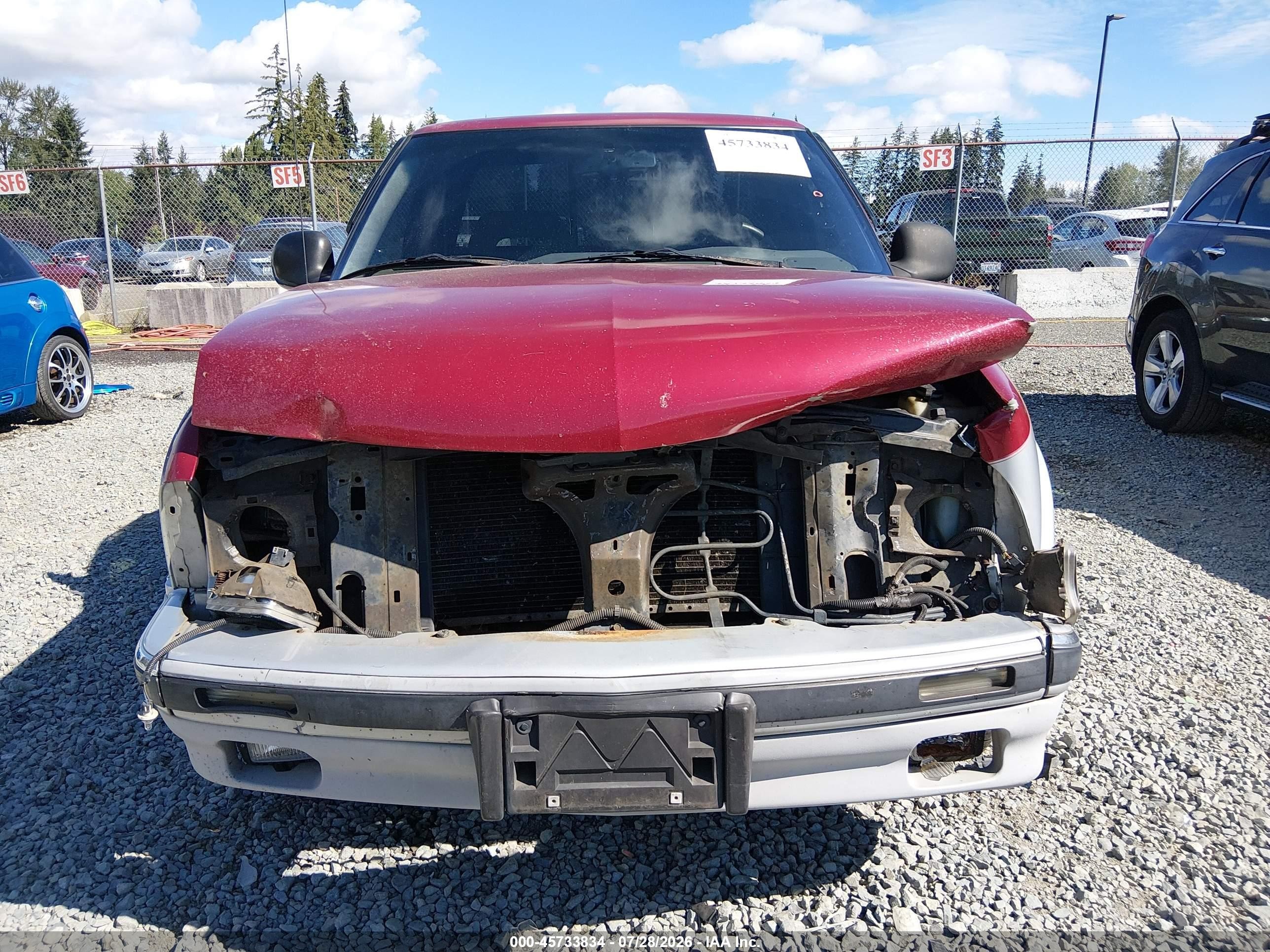 1994 Chevrolet S Truck S10 Silver vin: 1GCCS1948R8233044