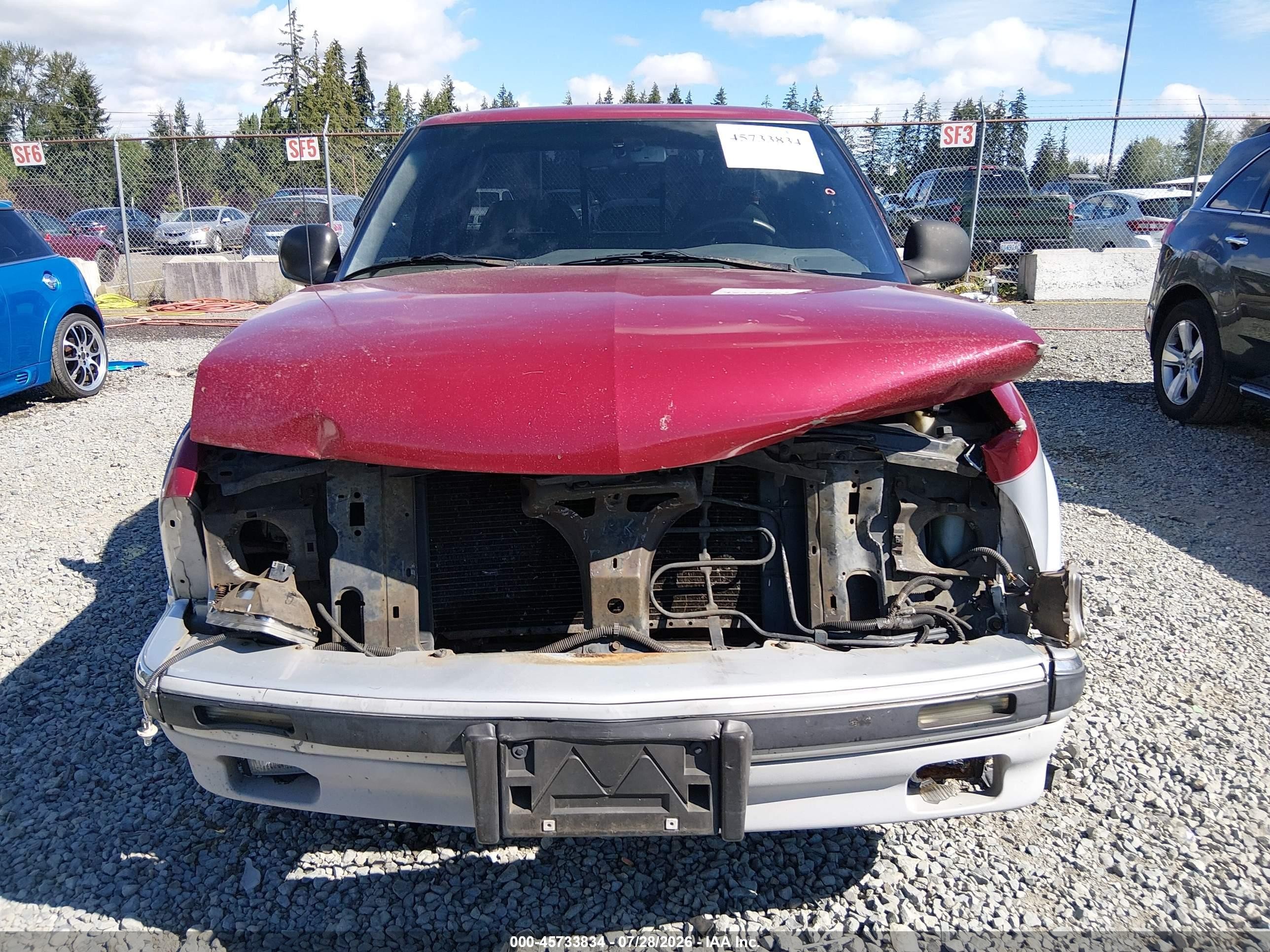 1994 Chevrolet S Truck S10 Silver vin: 1GCCS1948R8233044