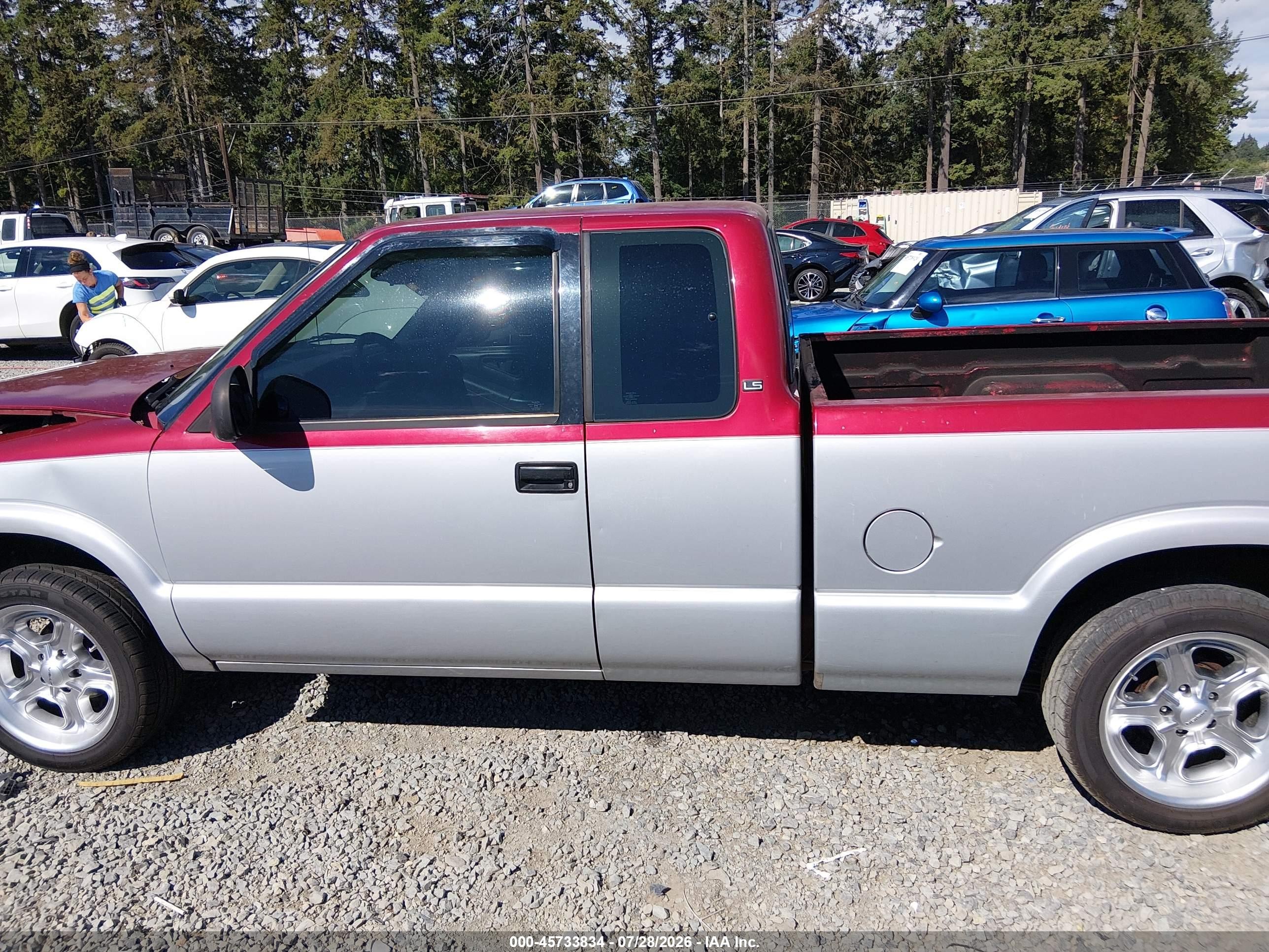 1994 Chevrolet S Truck S10 Silver vin: 1GCCS1948R8233044