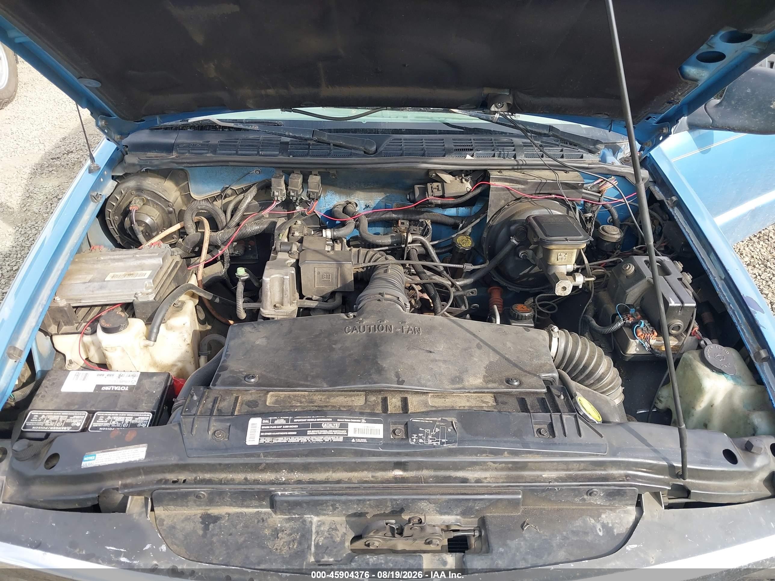 1996 Chevrolet S Truck S10 Синий vin: 1GCCS1948TK233023