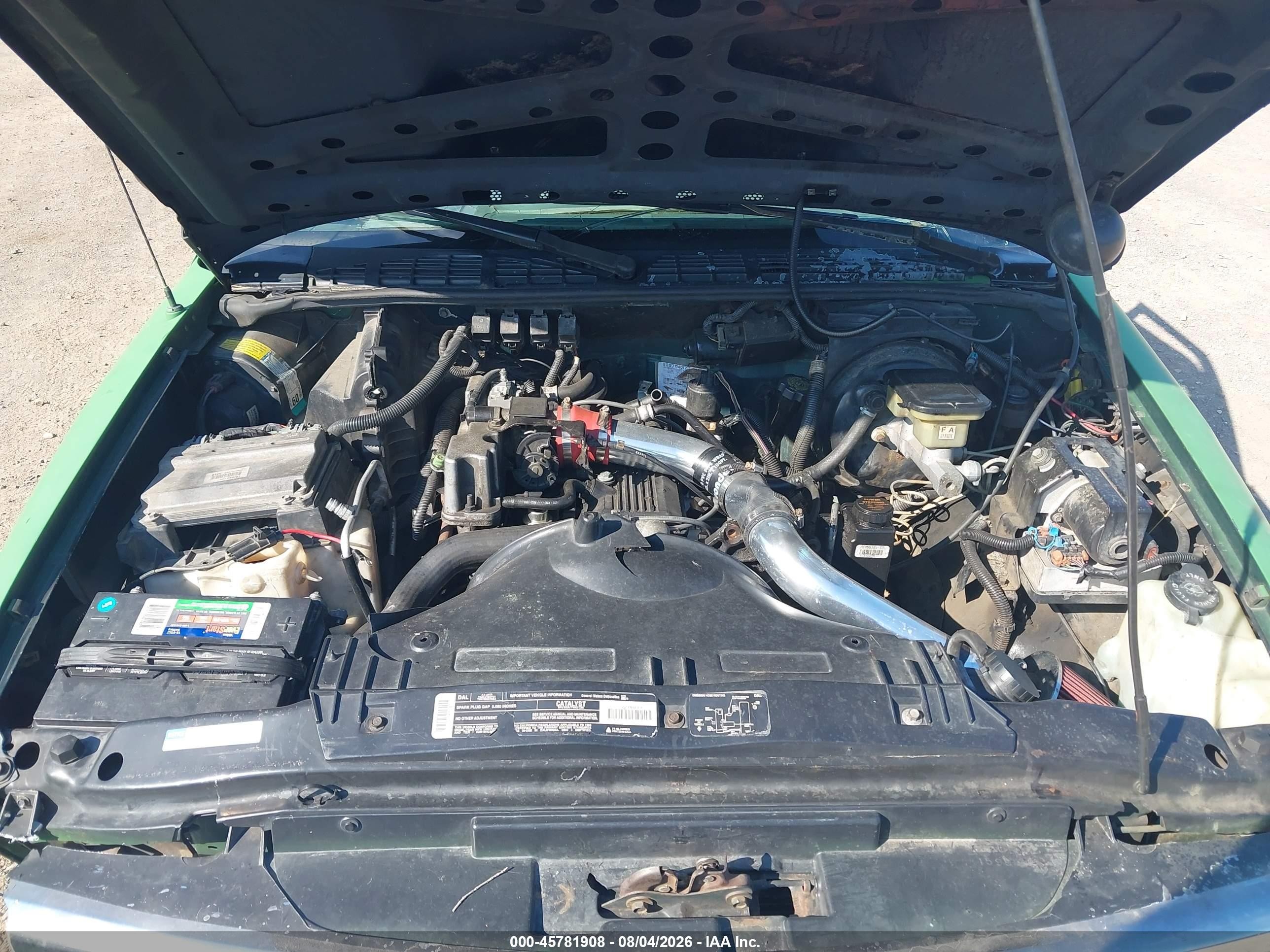 1996 Chevrolet S Truck S10 Green vin: 1GCCS1949T8152660