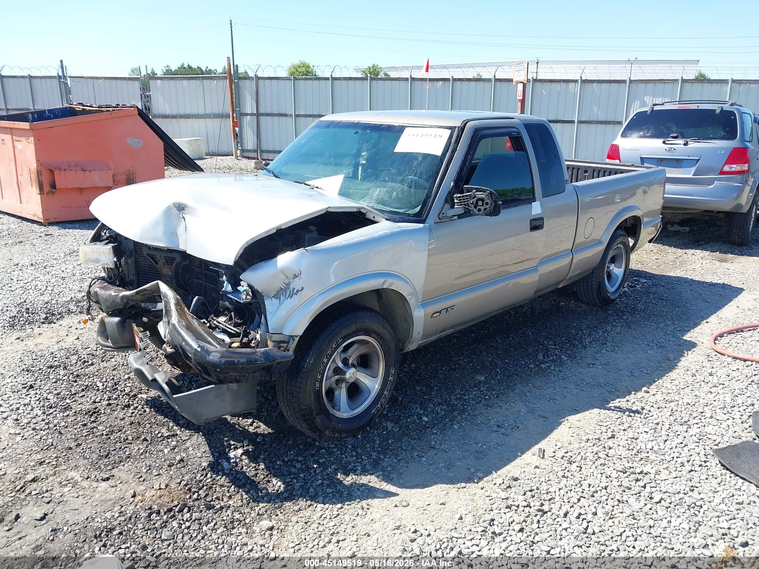 2000 Chevrolet S-10 Ls Gold vin: 1GCCS1949YK157092