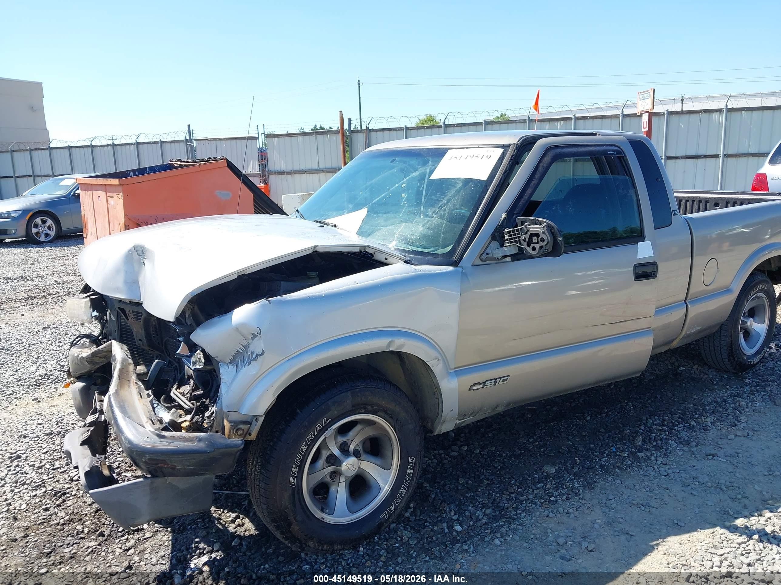 2000 Chevrolet S-10 Ls Gold vin: 1GCCS1949YK157092