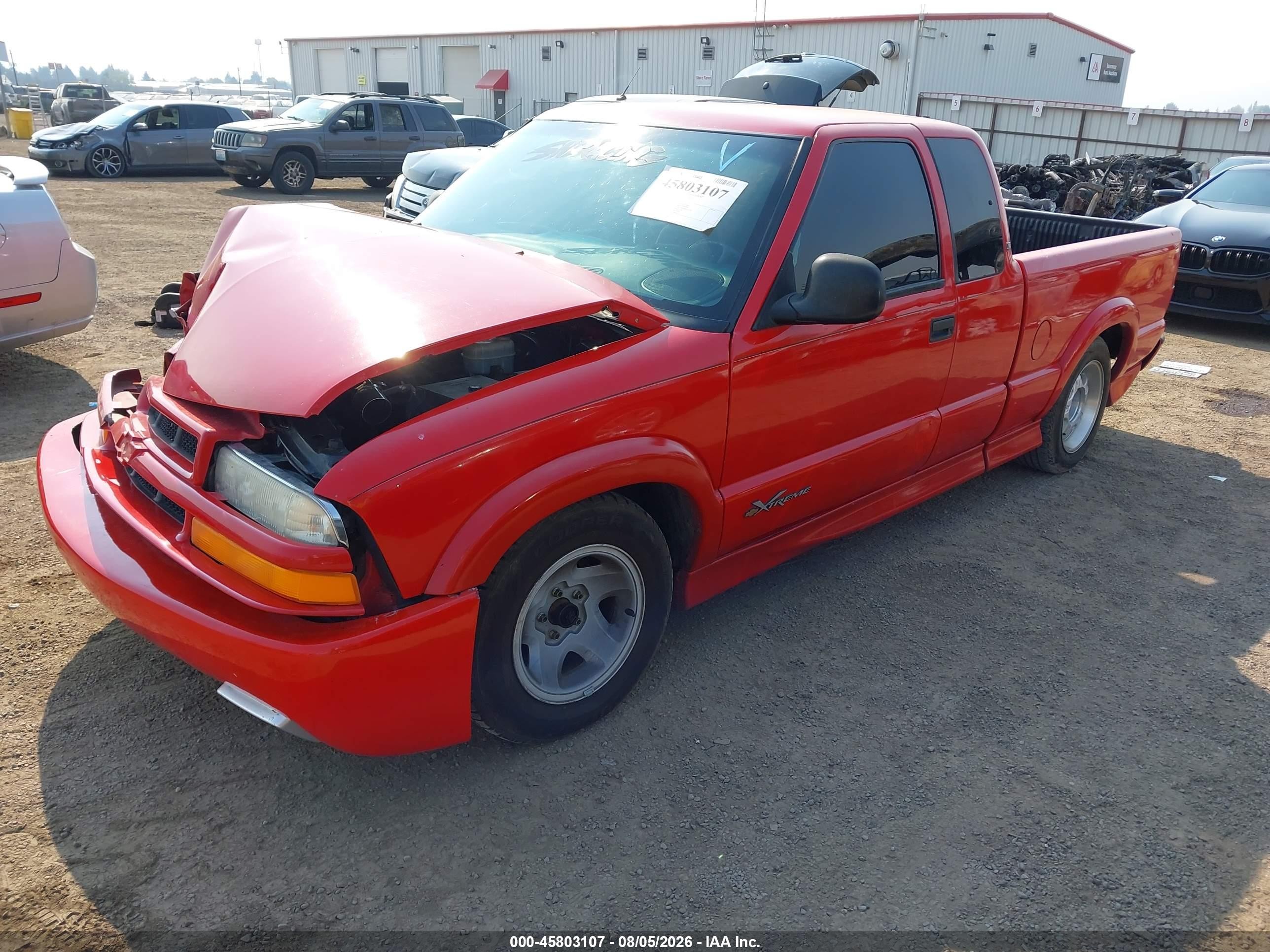 2000 Chevrolet S-10 Ls Red vin: 1GCCS1954Y8285892