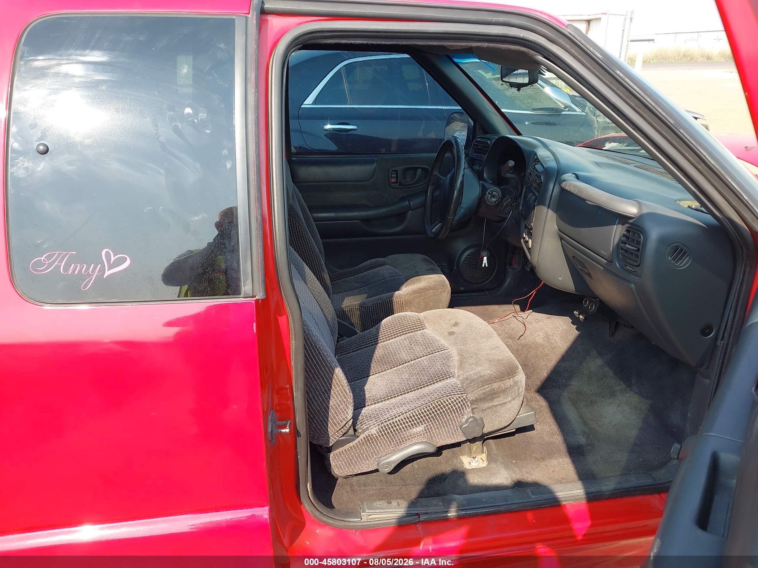 2000 Chevrolet S-10 Ls Red vin: 1GCCS1954Y8285892