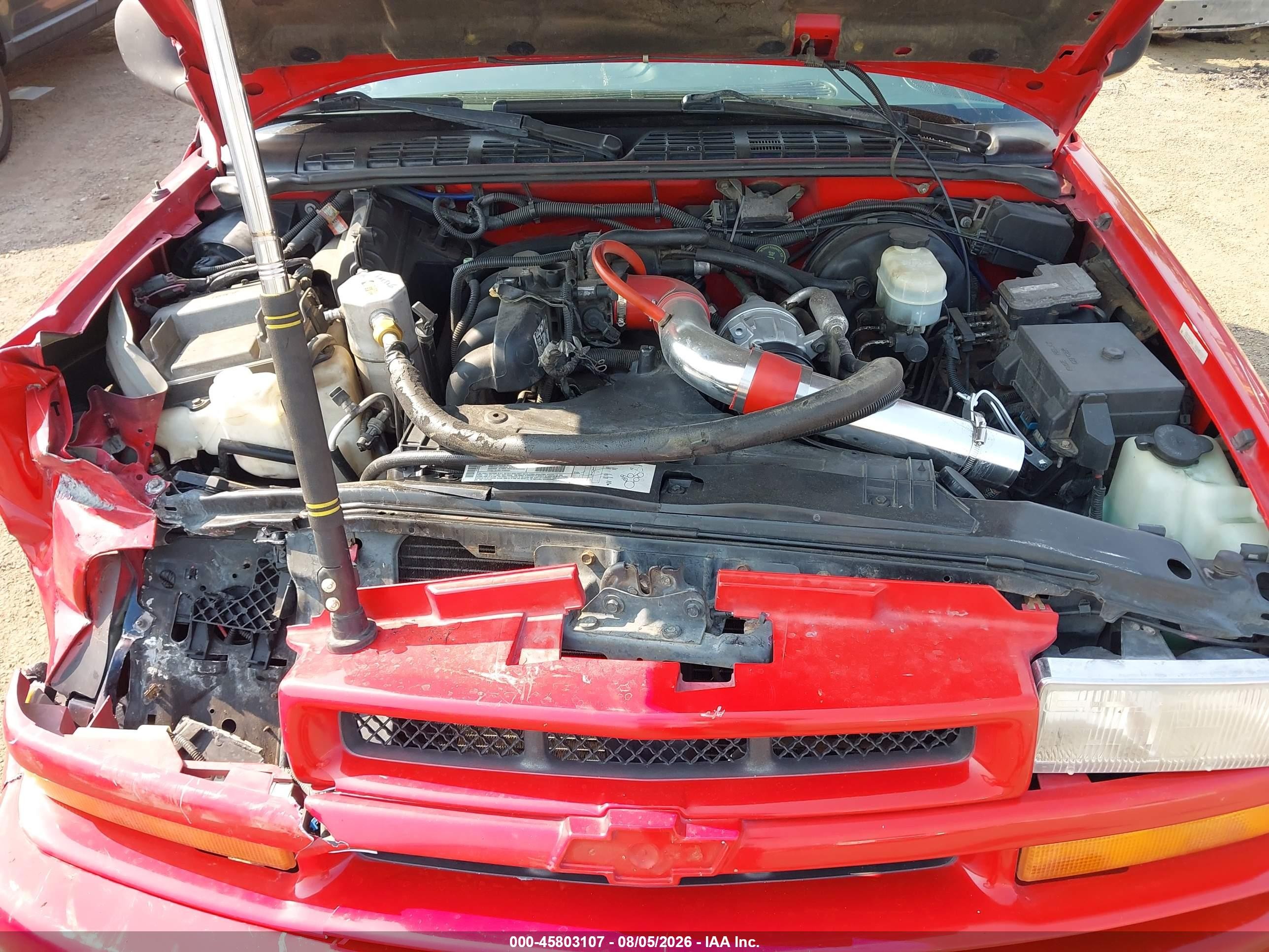 2000 Chevrolet S-10 Ls Red vin: 1GCCS1954Y8285892