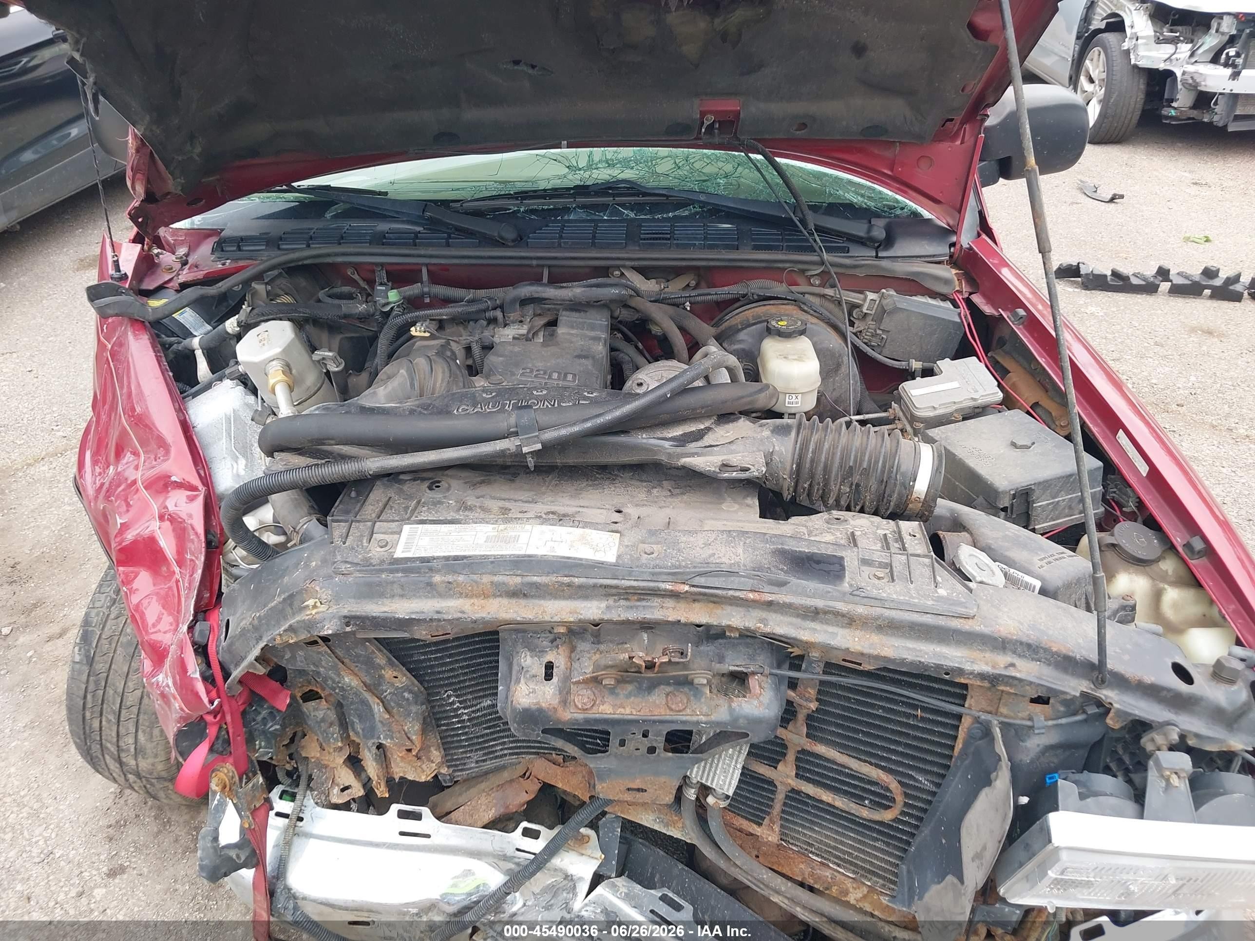 2001 Chevrolet S-10 Ls Красный vin: 1GCCS195918139218