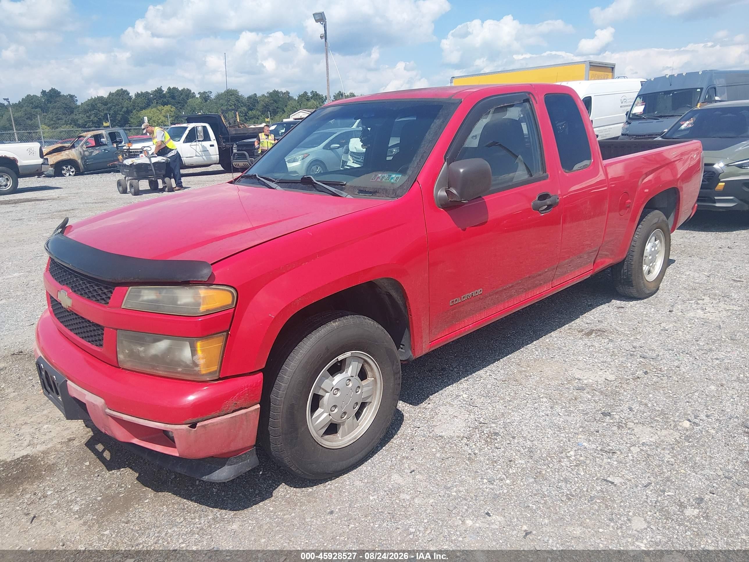 2005 Chevrolet Colorado Ls Red vin: 1GCCS196358277495