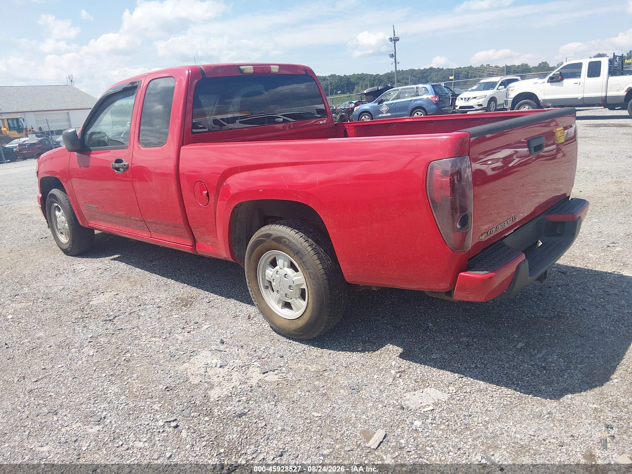 2005 Chevrolet Colorado Ls Red vin: 1GCCS196358277495