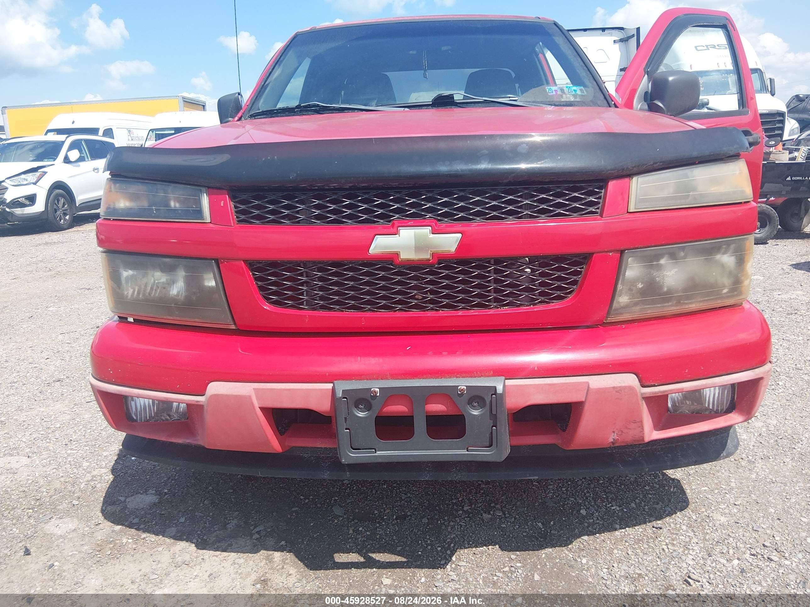 2005 Chevrolet Colorado Ls Red vin: 1GCCS196358277495