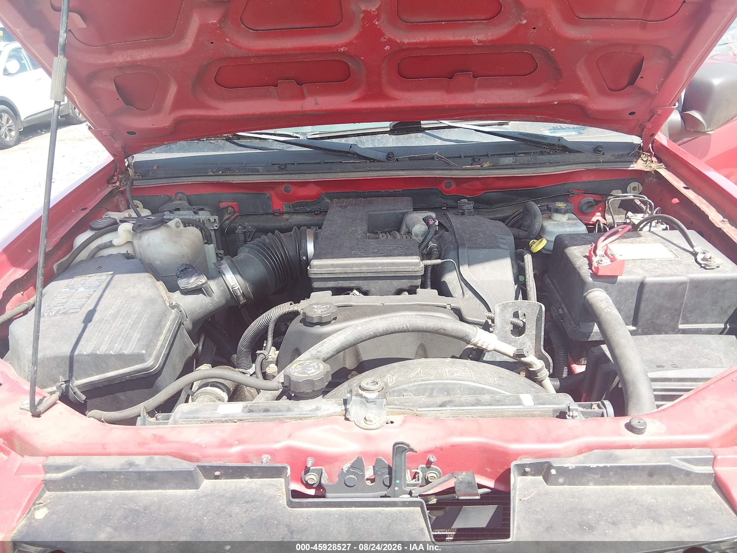 2005 Chevrolet Colorado Ls Red vin: 1GCCS196358277495
