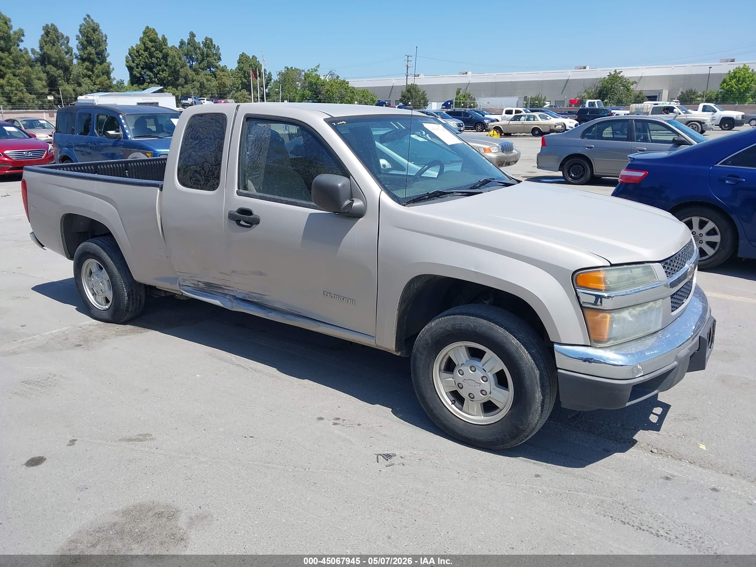 2004 Chevrolet Colorado Ls Beige vin: 1GCCS196448153976