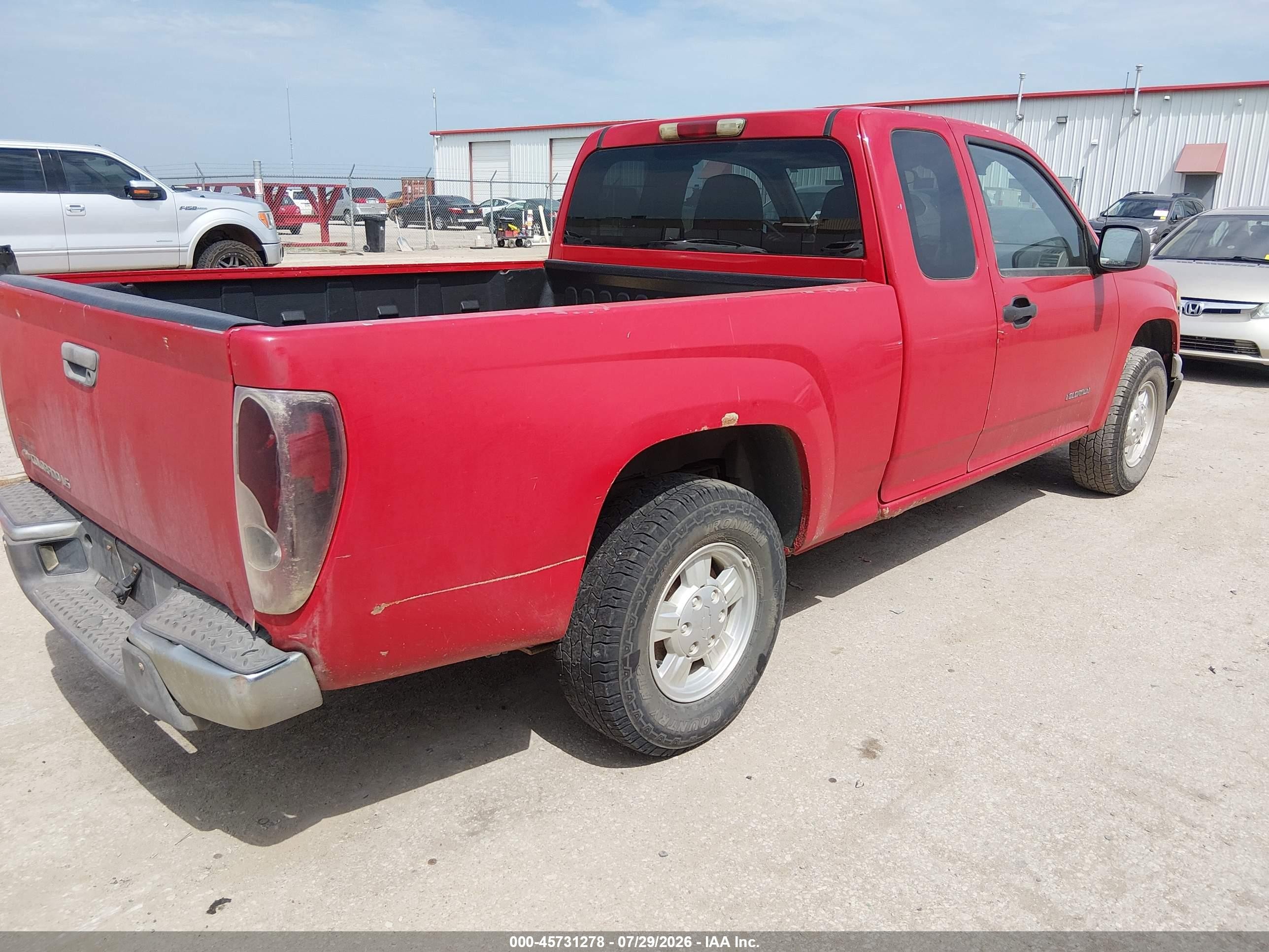 2004 Chevrolet Colorado Ls Red vin: 1GCCS196548210752