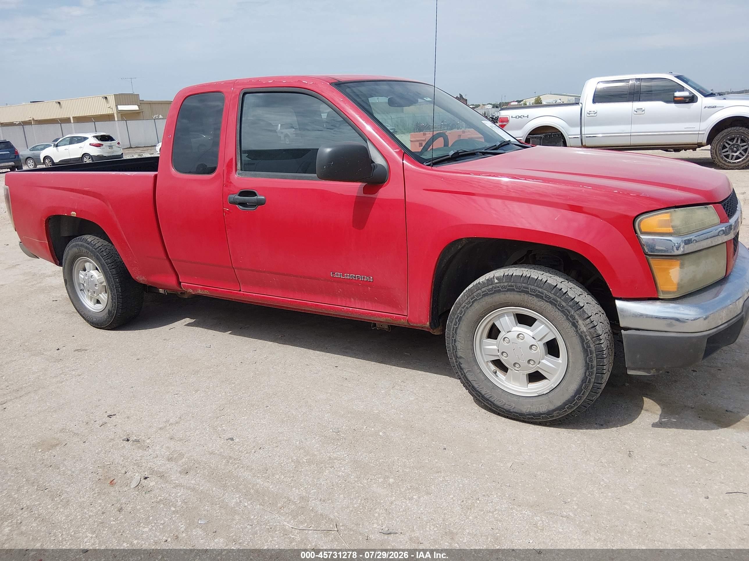 2004 Chevrolet Colorado Ls Red vin: 1GCCS196548210752