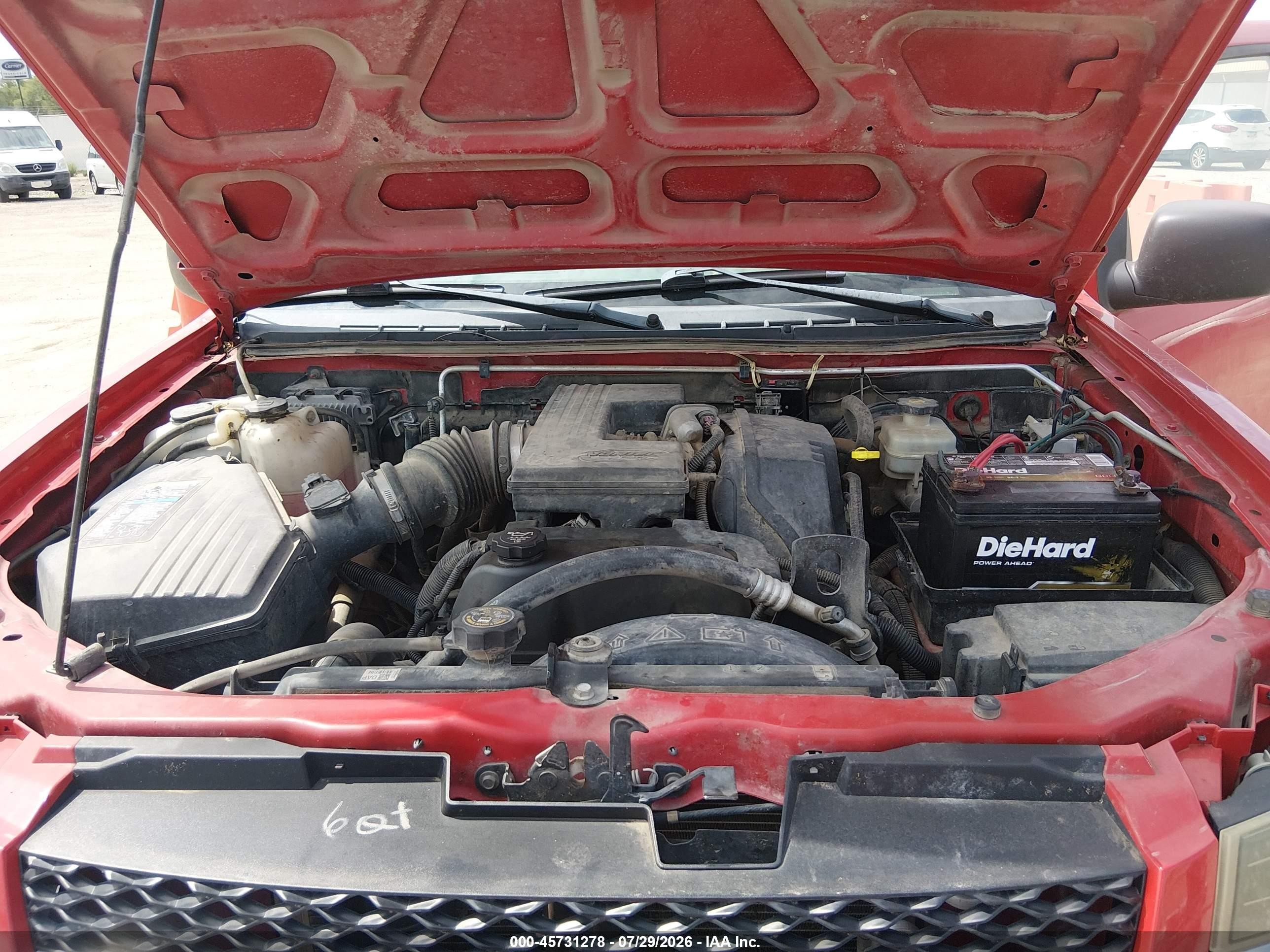 2004 Chevrolet Colorado Ls Red vin: 1GCCS196548210752