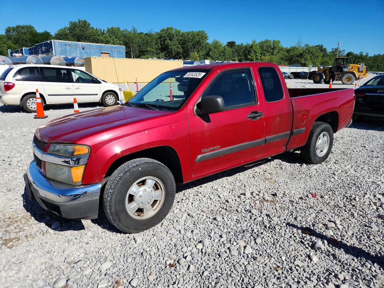 2005 Chevrolet Colorado Red vin: 1GCCS196758196709