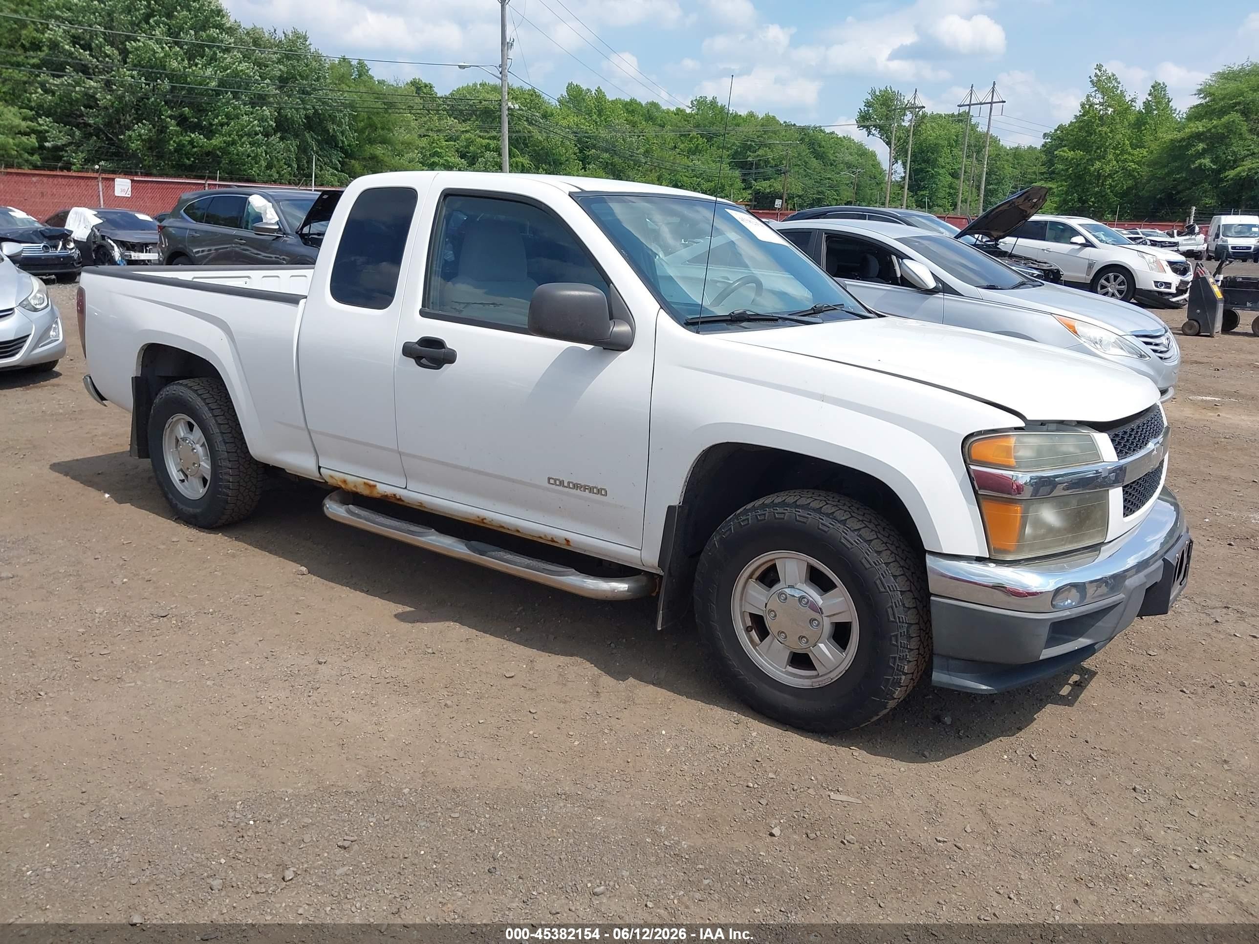 2004 Chevrolet Colorado Ls White vin: 1GCCS196848189797