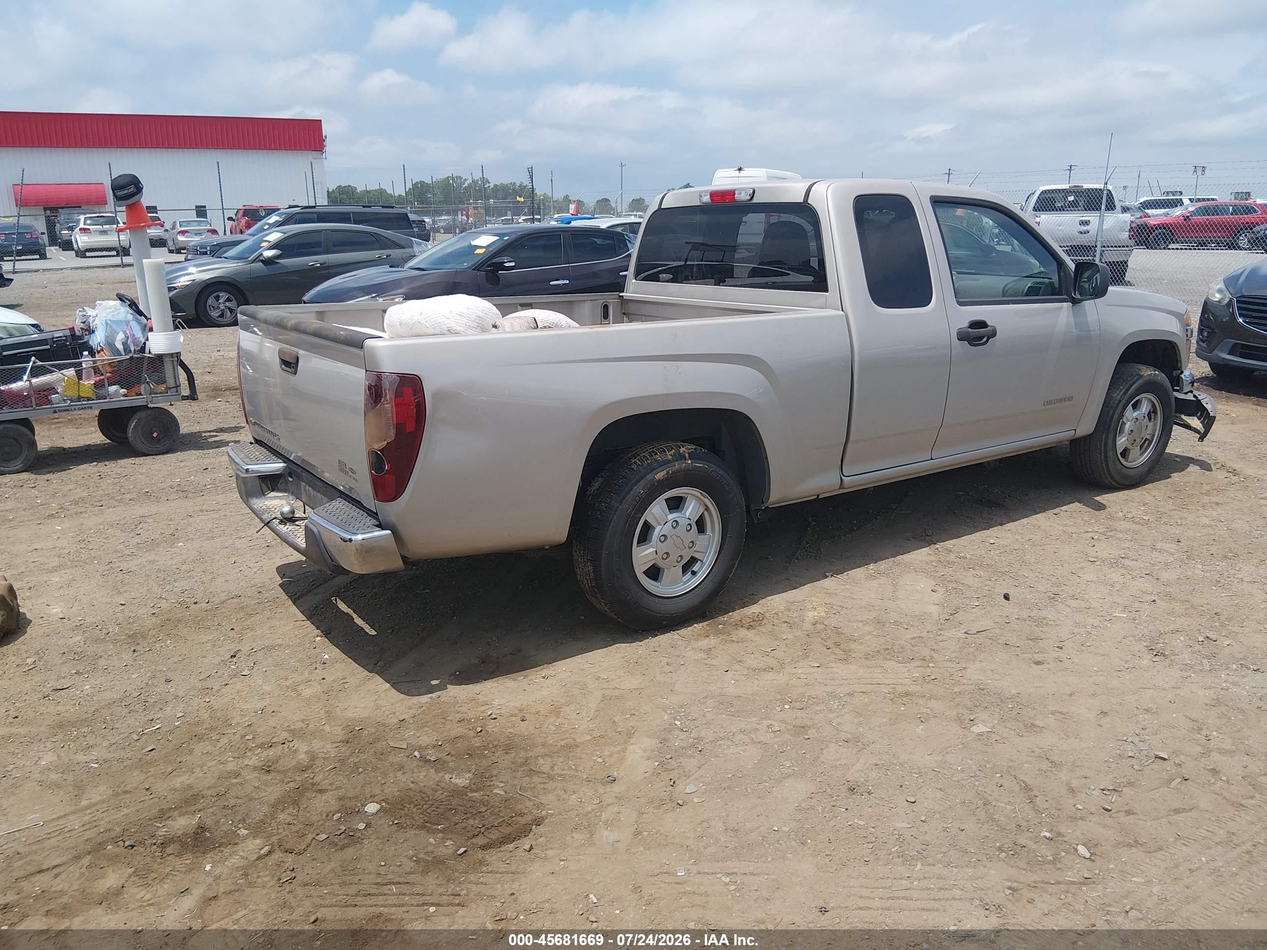 2005 Chevrolet Colorado Ls Beige vin: 1GCCS196X58118019