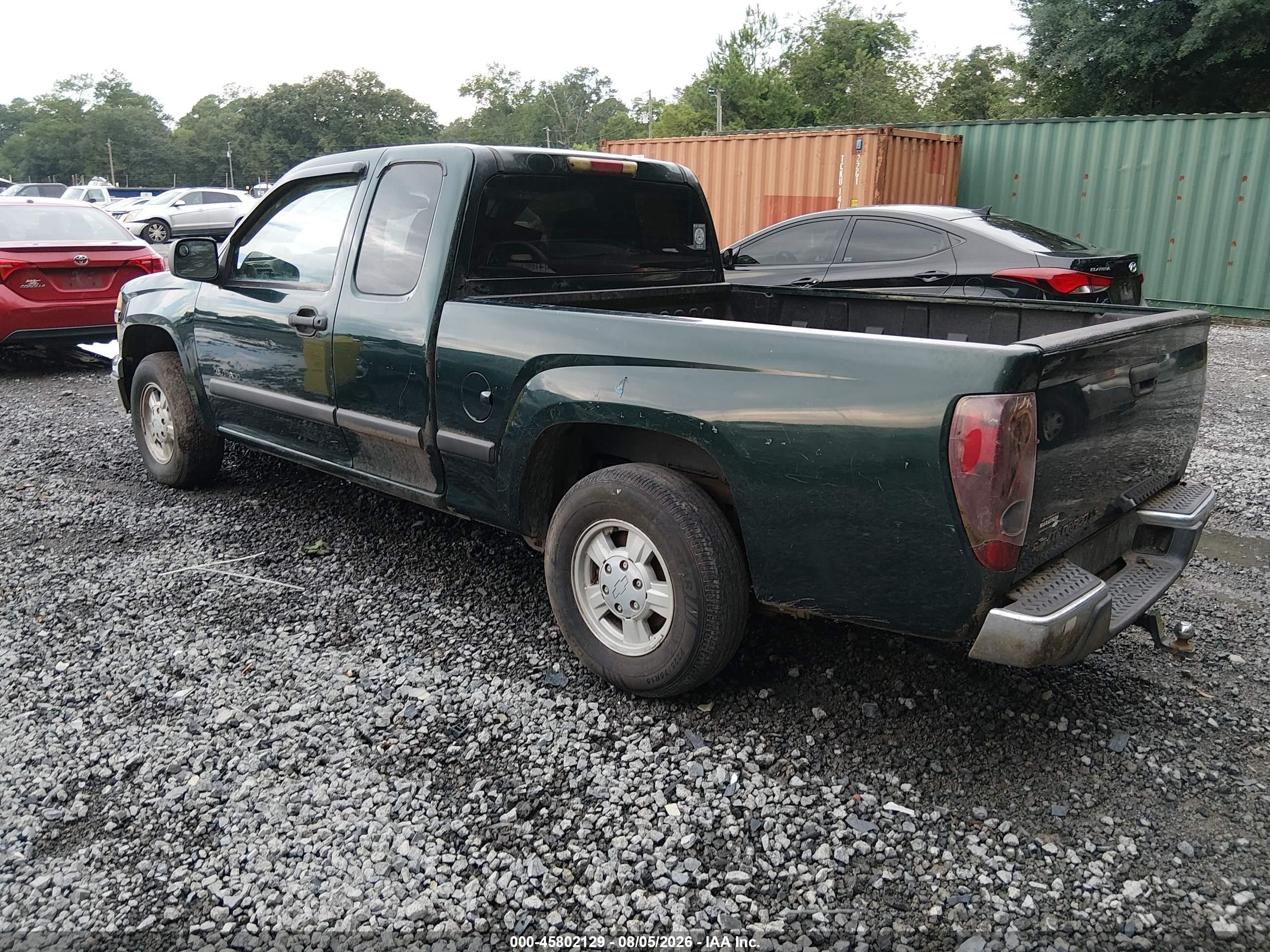 2005 Chevrolet Colorado Ls Green vin: 1GCCS198058205509