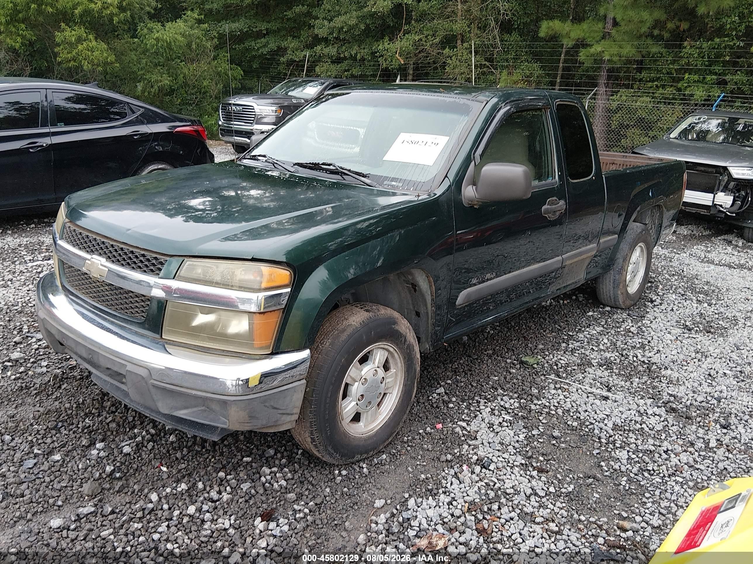 2005 Chevrolet Colorado Ls Green vin: 1GCCS198058205509