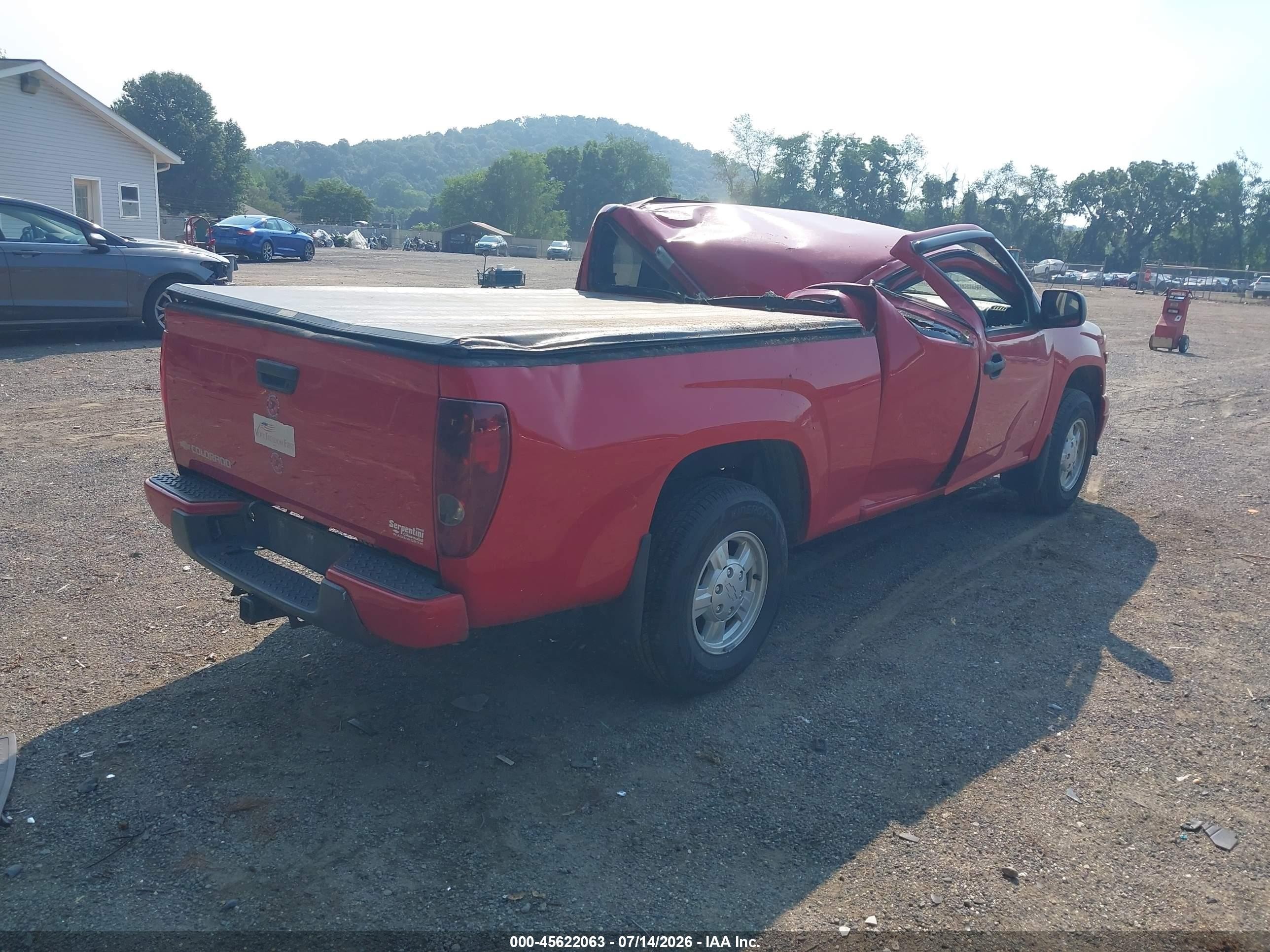 2006 Chevrolet Colorado Ls Red vin: 1GCCS198168258026