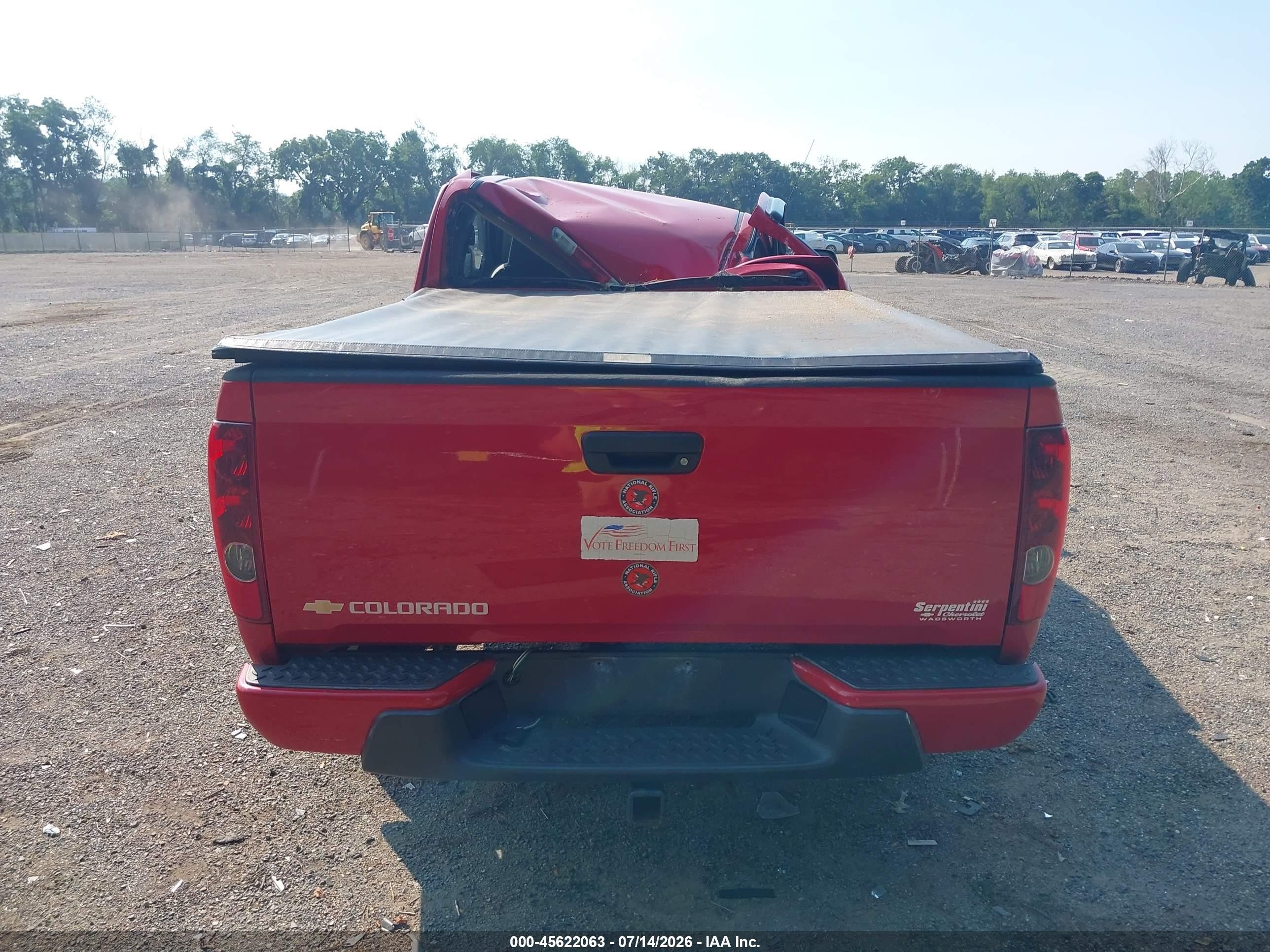 2006 Chevrolet Colorado Ls Red vin: 1GCCS198168258026