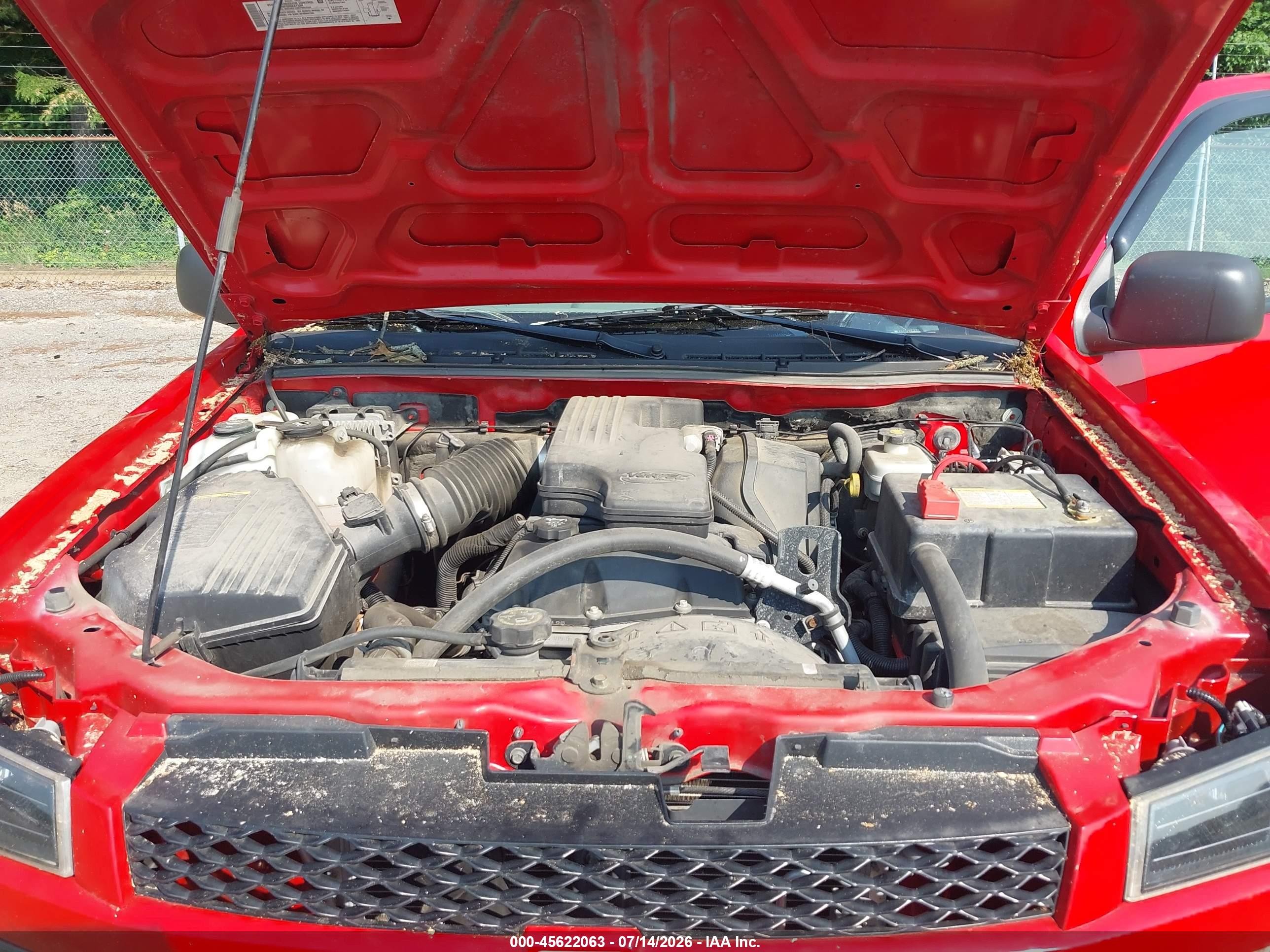 2006 Chevrolet Colorado Ls Red vin: 1GCCS198168258026