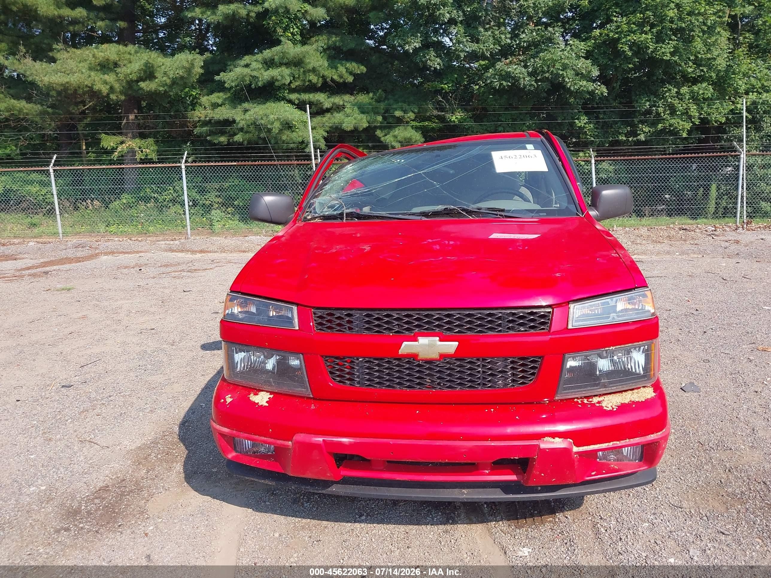 2006 Chevrolet Colorado Ls Red vin: 1GCCS198168258026