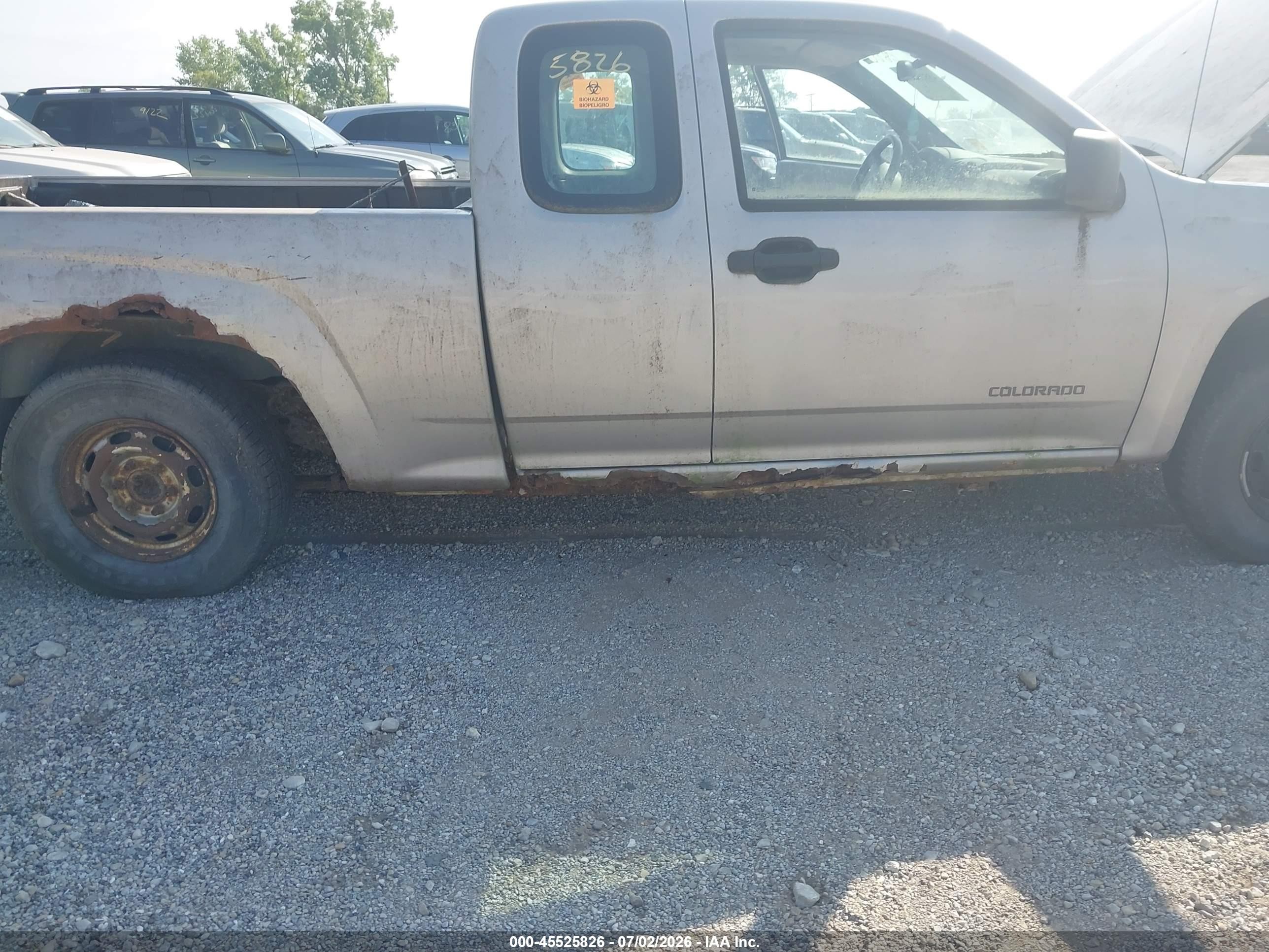 2005 Chevrolet Colorado   Tan vin: 1GCCS198358240349