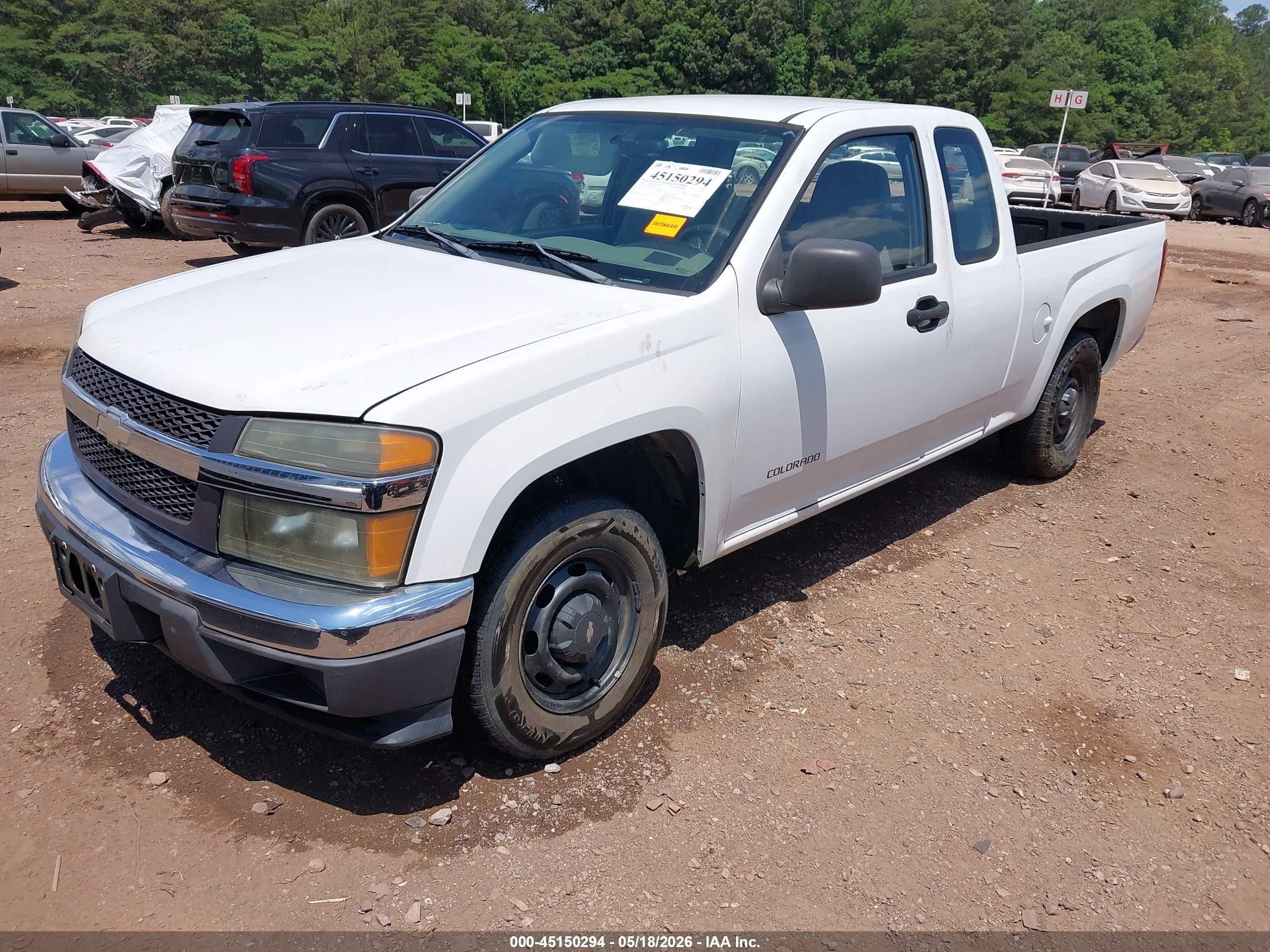 2004 Chevrolet Colorado   White vin: 1GCCS198448145362