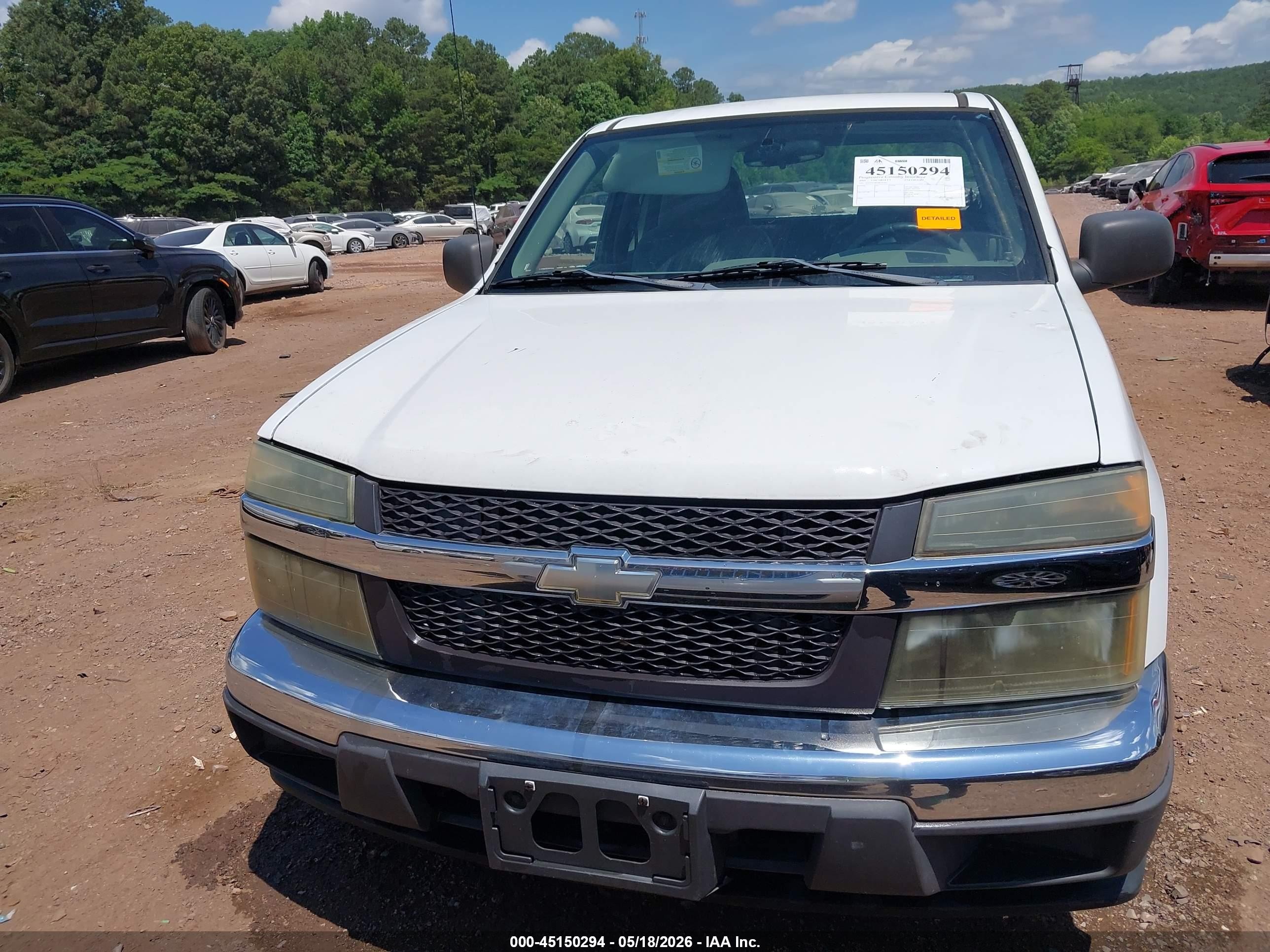 2004 Chevrolet Colorado   White vin: 1GCCS198448145362