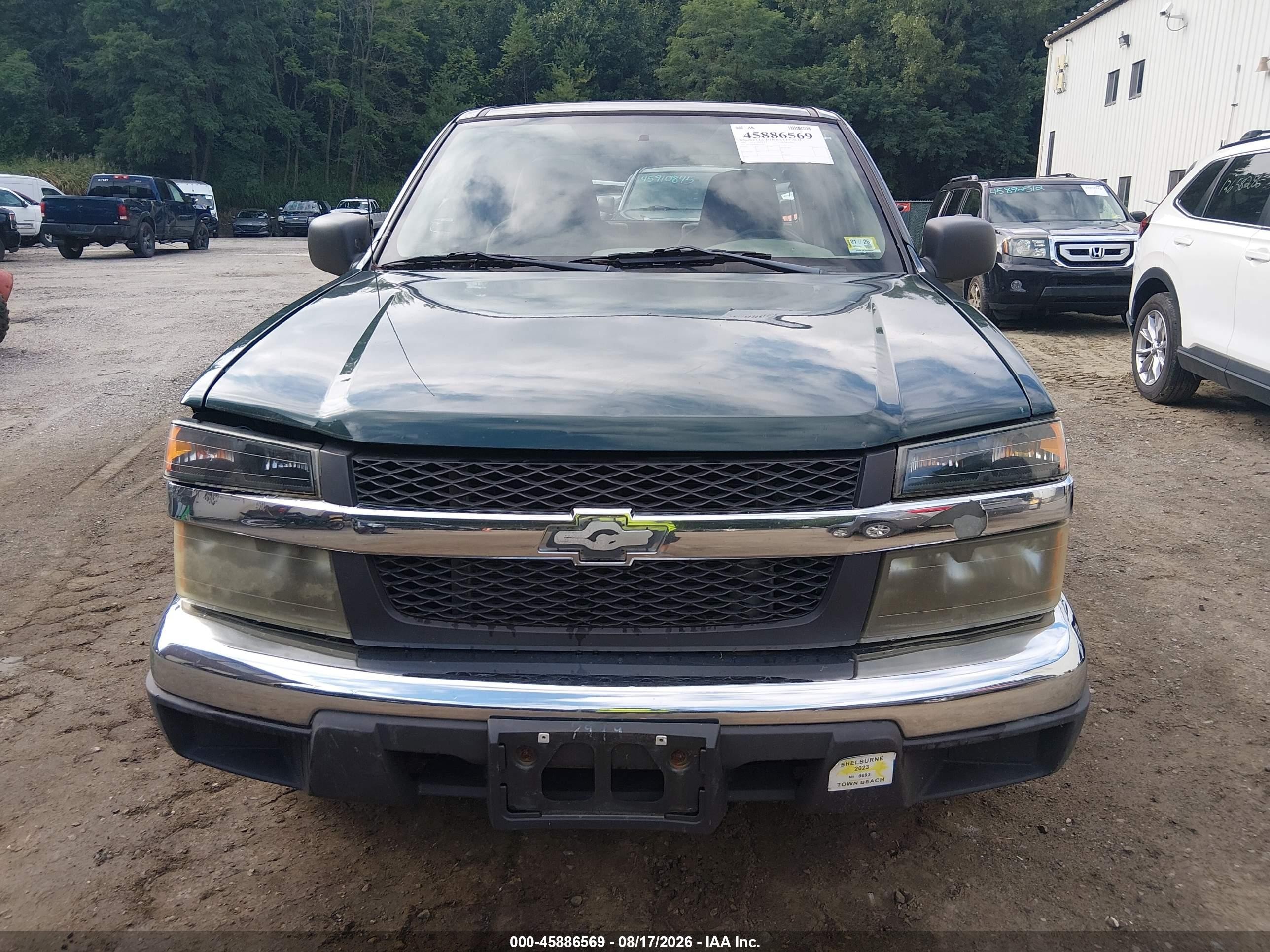 2004 Chevrolet Colorado   Green vin: 1GCCS198548134452