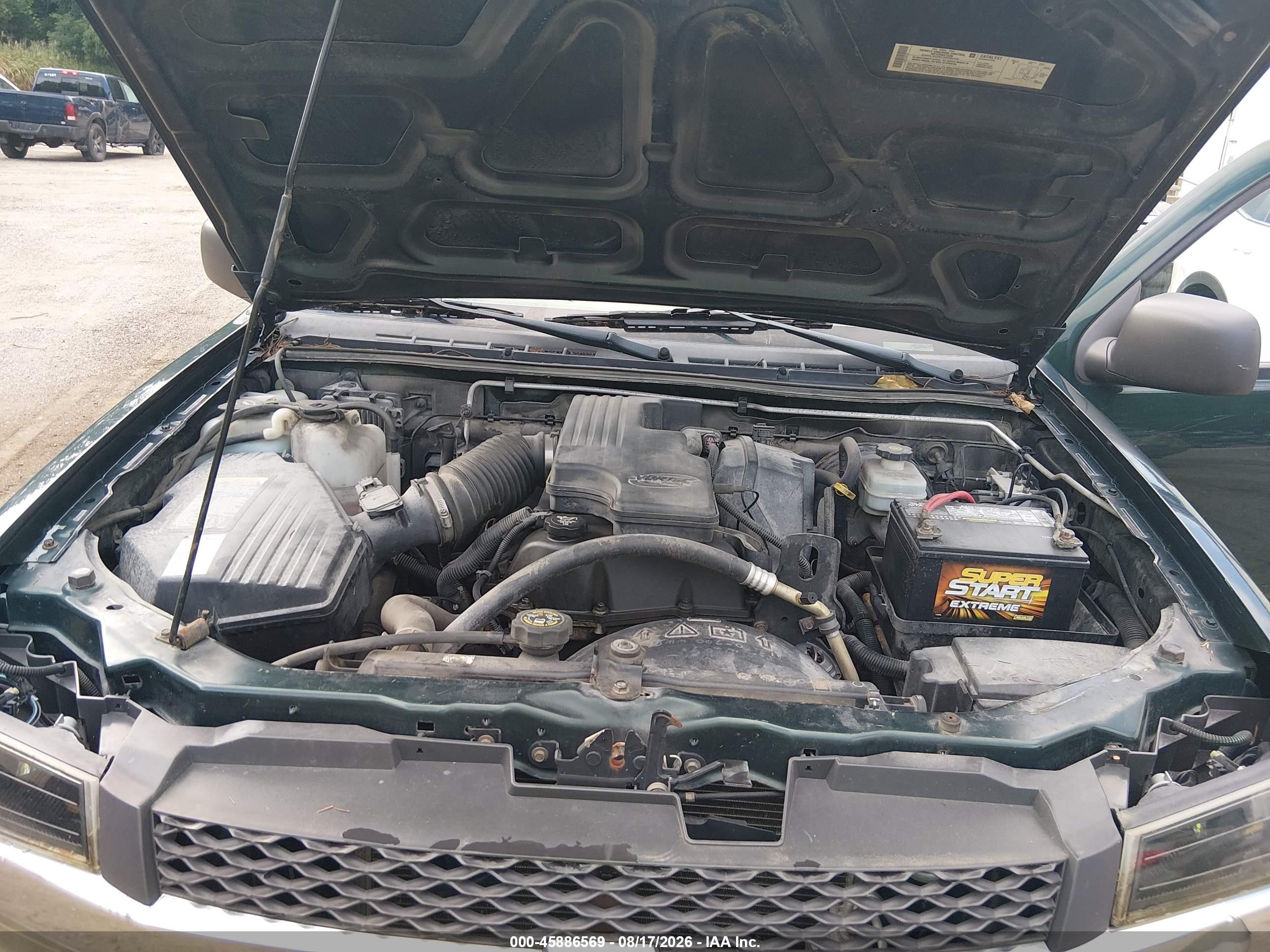 2004 Chevrolet Colorado   Green vin: 1GCCS198548134452