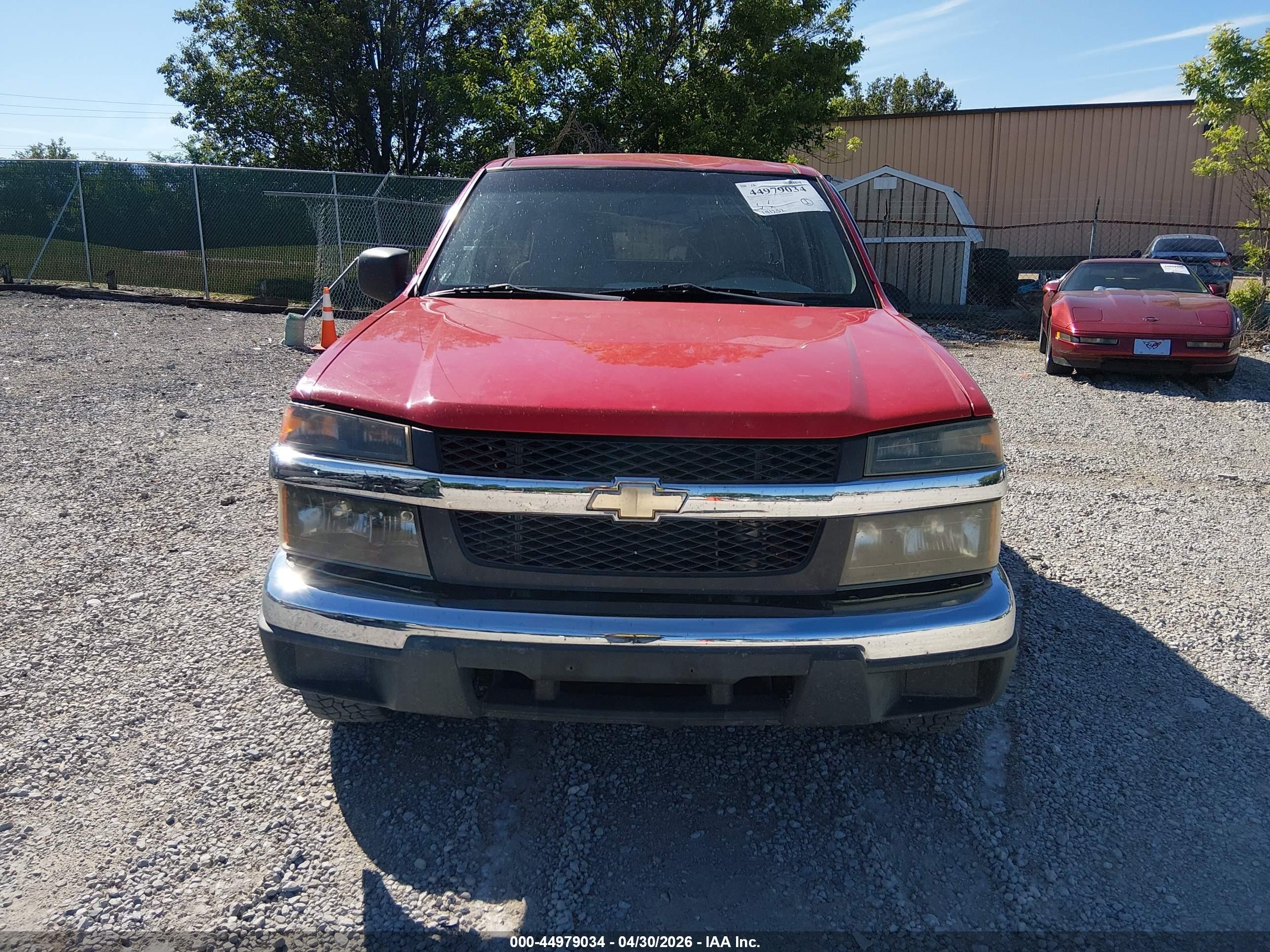 2006 Chevrolet Colorado Work Truck Red vin: 1GCCS198668149674