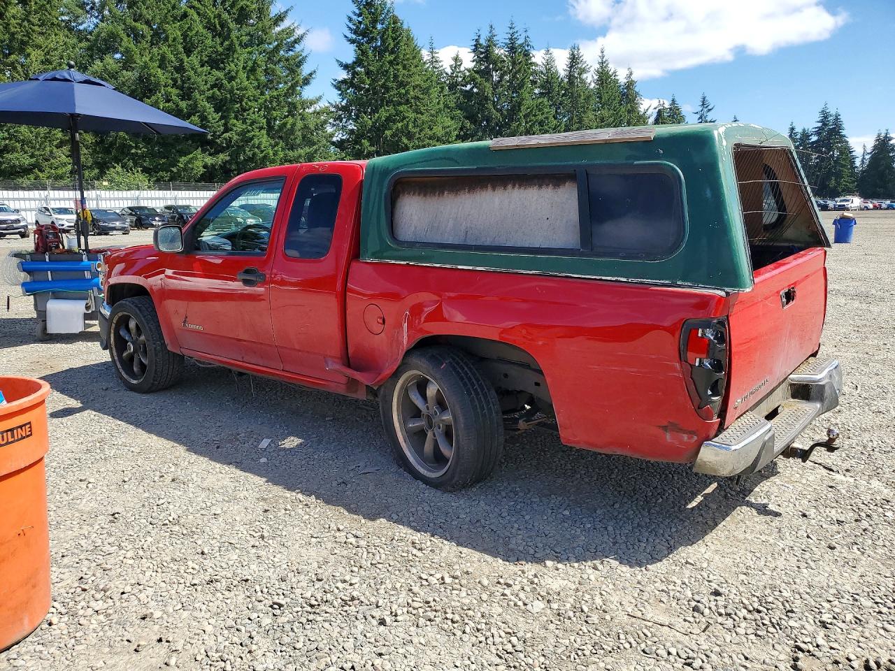 2005 Chevrolet Colorado Red vin: 1GCCS198758157054