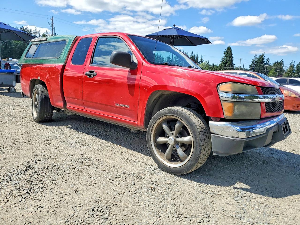 2005 Chevrolet Colorado Red vin: 1GCCS198758157054