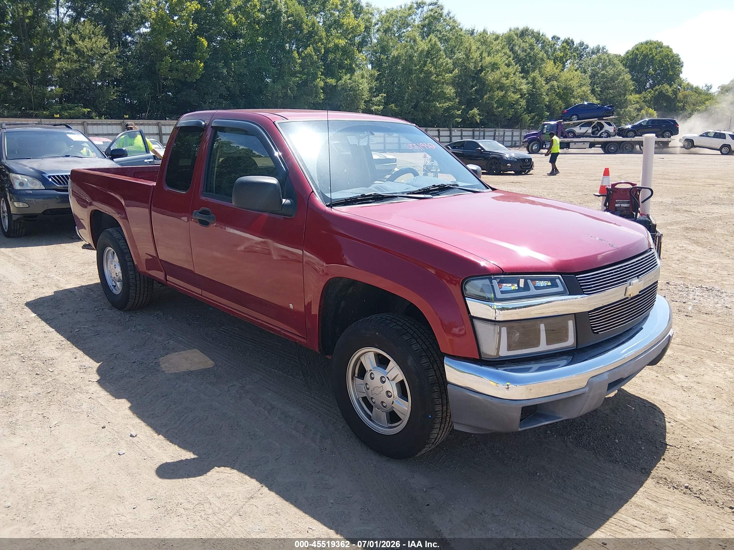 2006 Chevrolet Colorado Ls Red vin: 1GCCS198X68202165