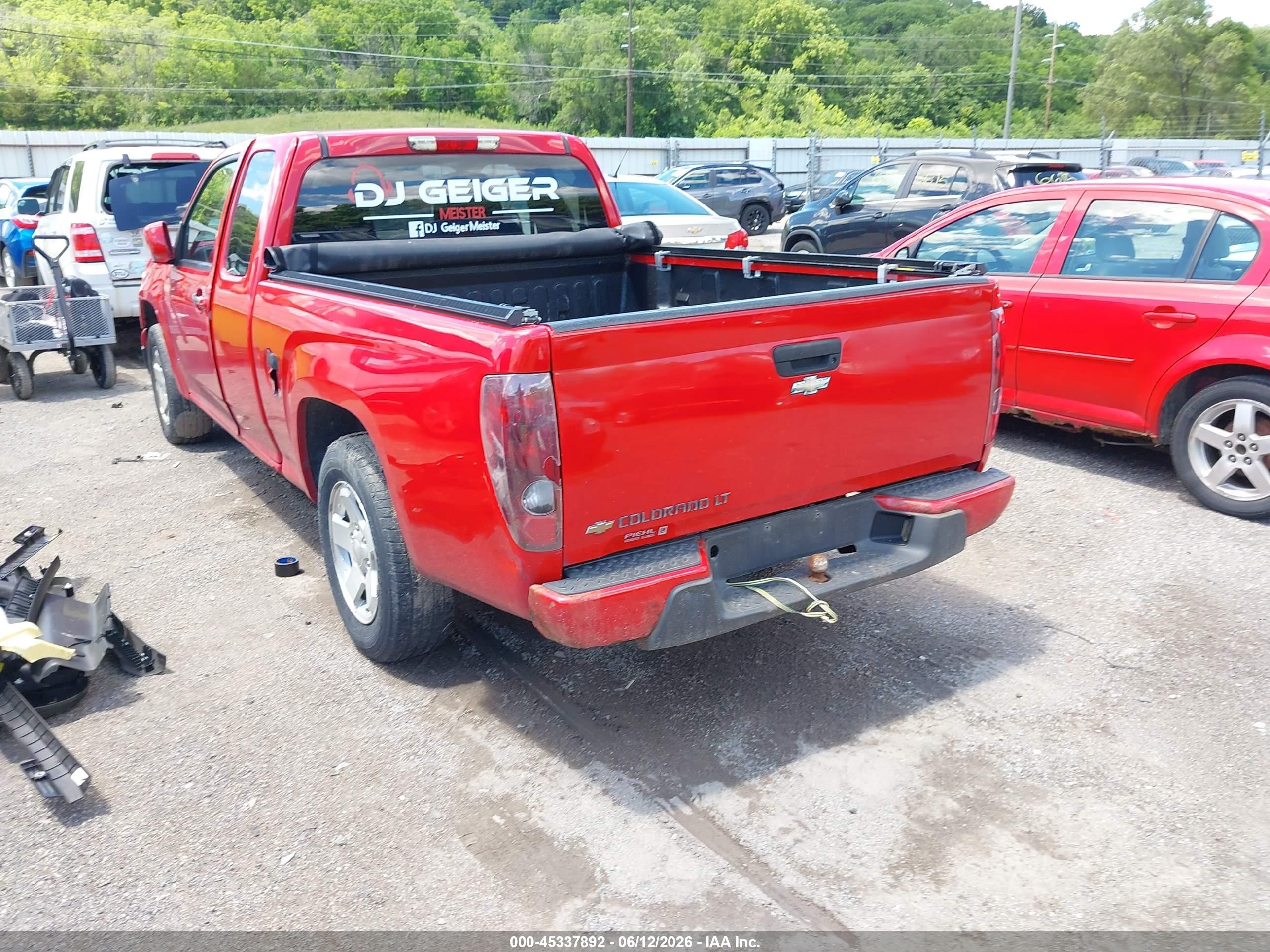 2009 Chevrolet Colorado Lt Red vin: 1GCCS199598114525