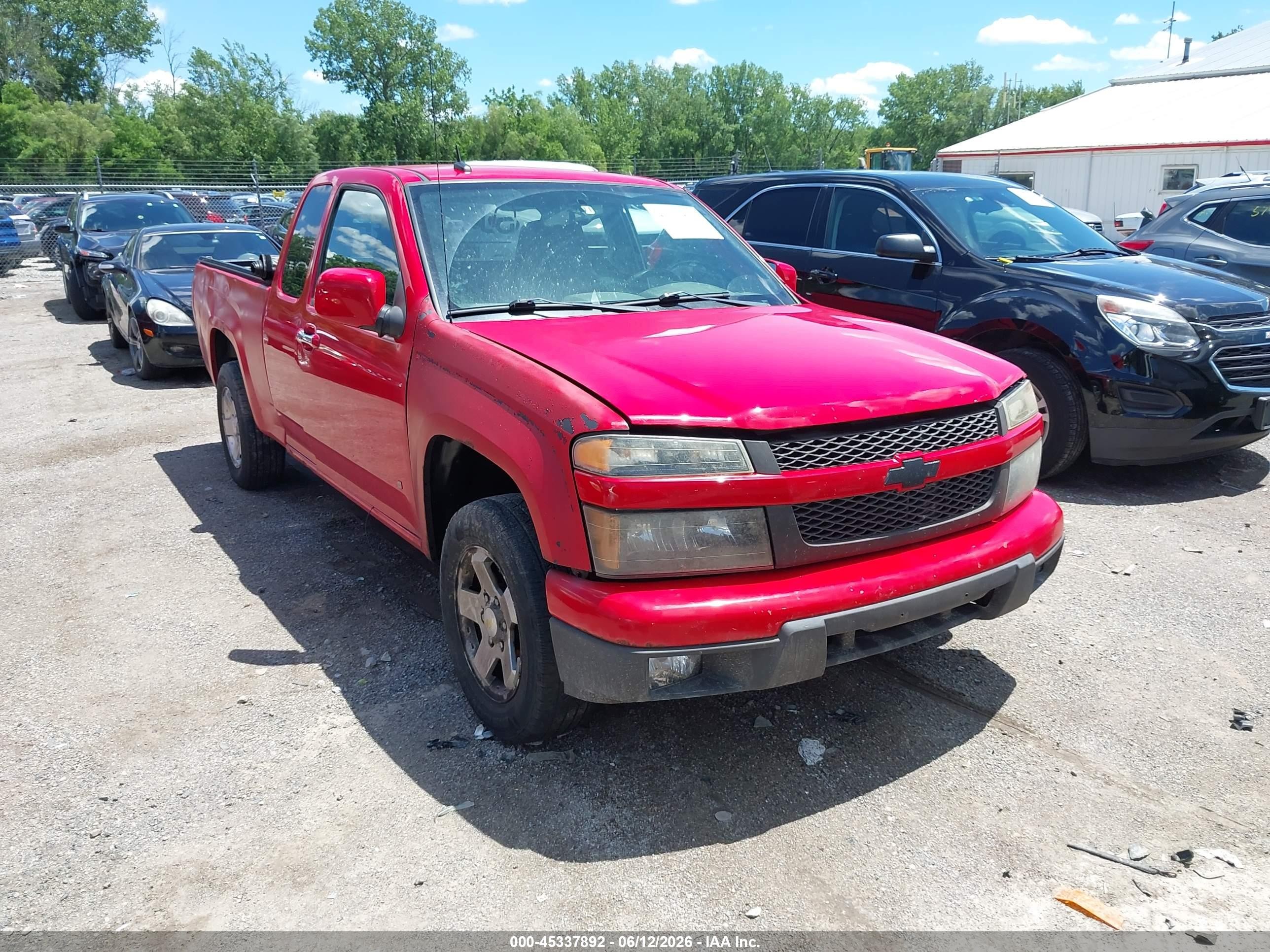 2009 Chevrolet Colorado Lt Red vin: 1GCCS199598114525