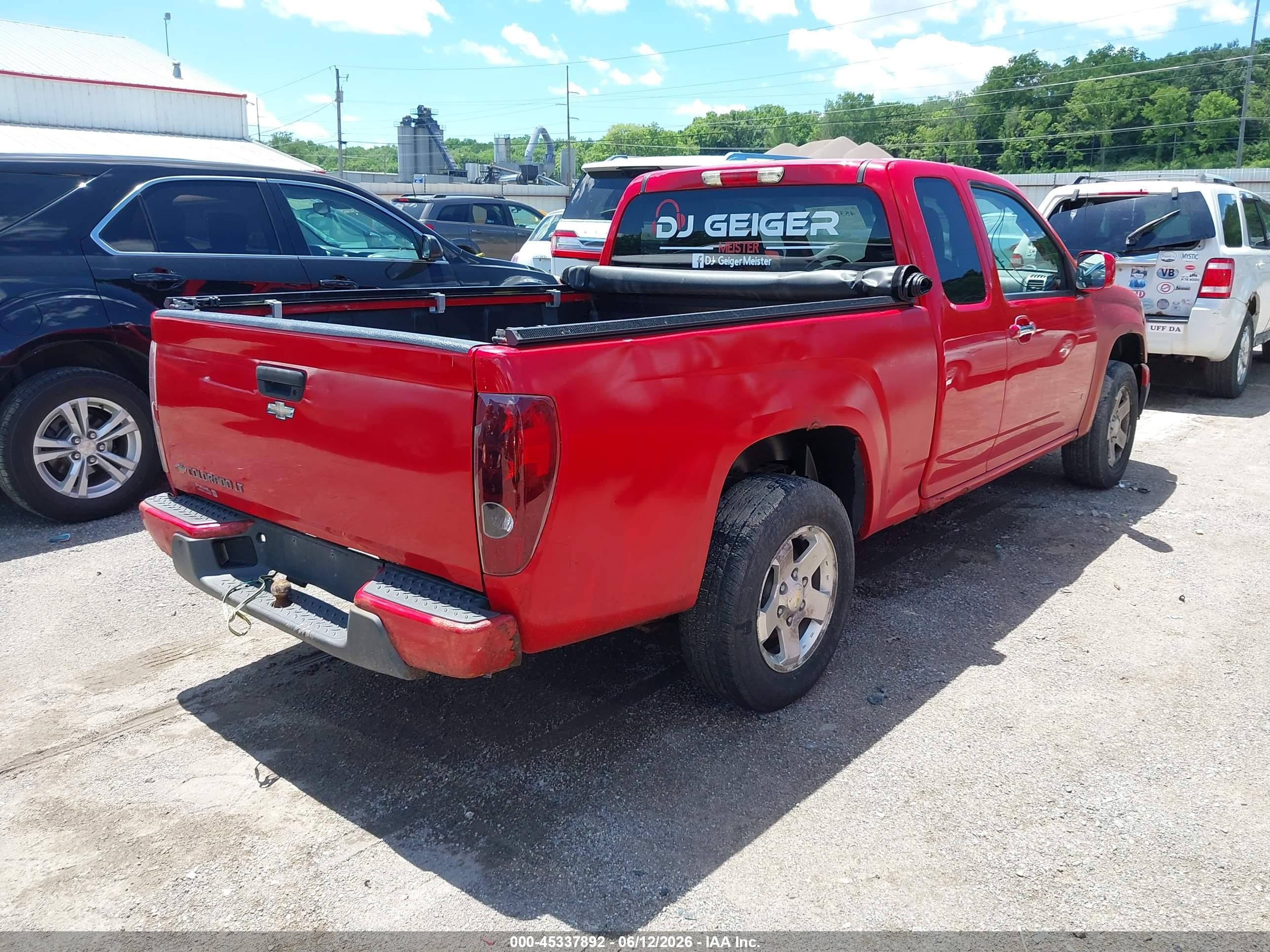 2009 Chevrolet Colorado Lt Red vin: 1GCCS199598114525